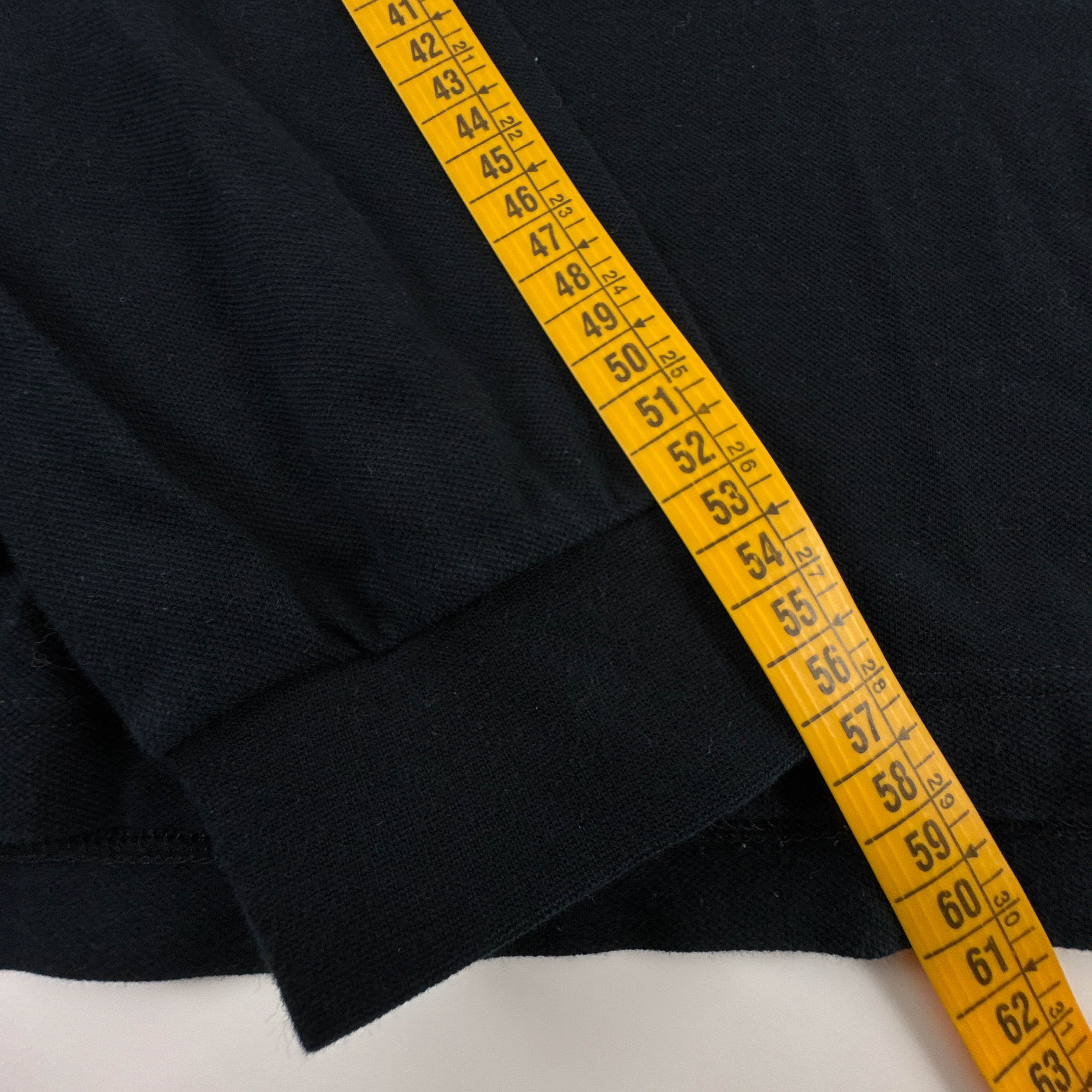 Polo Fred Perry nera in cotone tinta unita manica lunga - Taglia M uomo