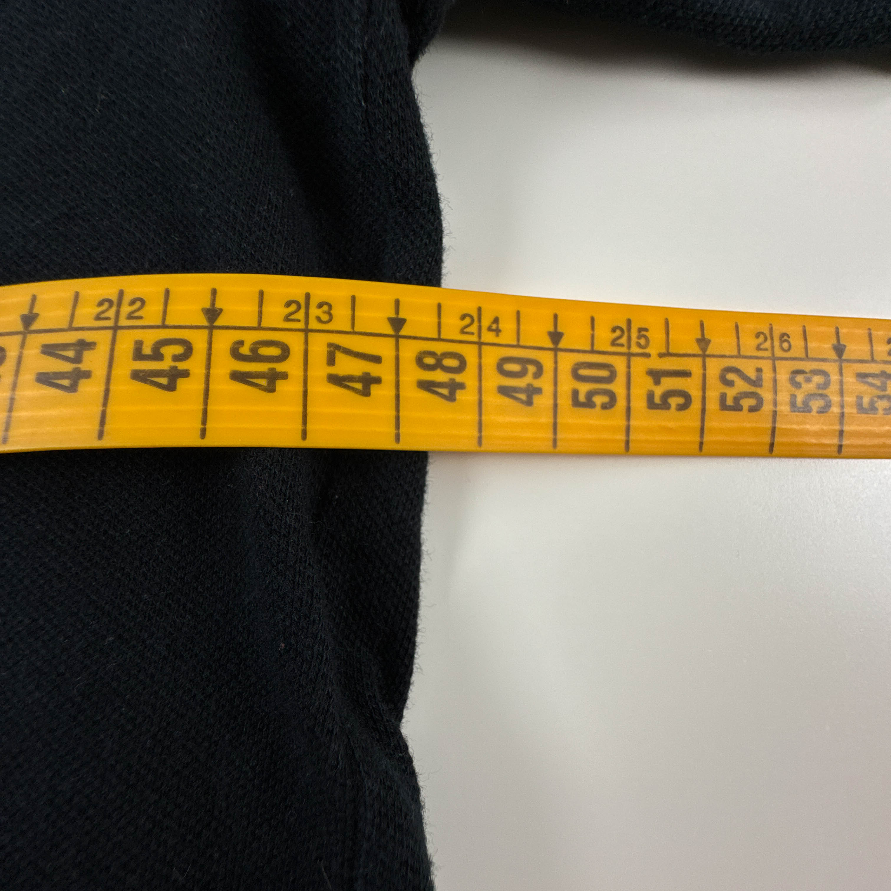 Polo Fred Perry nera in cotone tinta unita manica lunga - Taglia M uomo