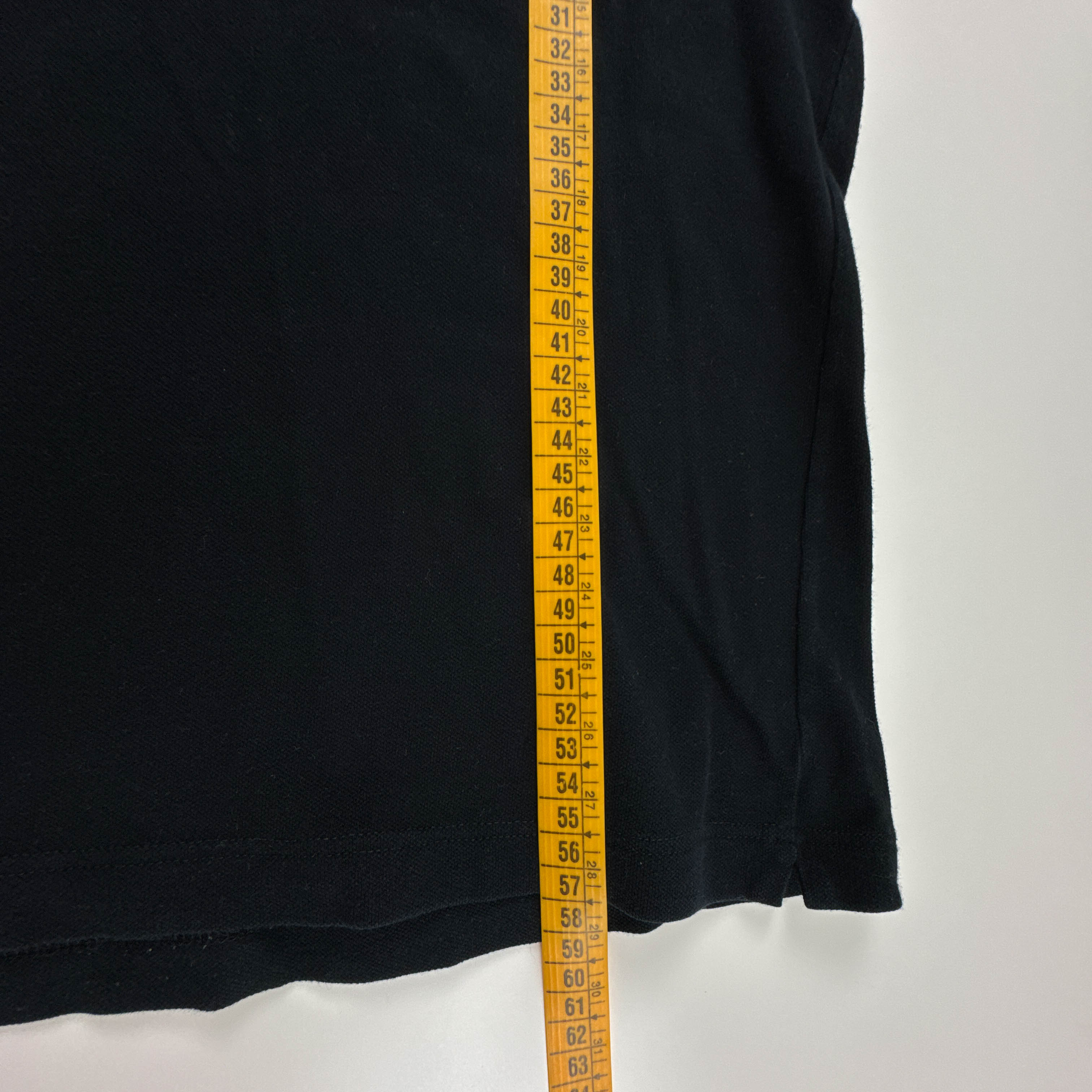 Polo Fred Perry nera in cotone tinta unita manica lunga - Taglia M uomo