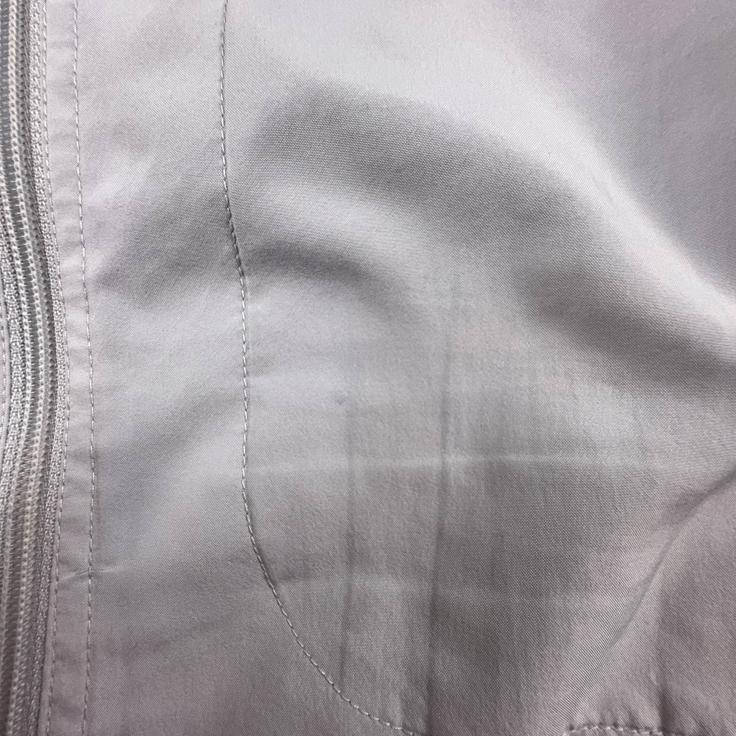 Giacca a vento Reebok Vintage grigia e blu con zip anni 2000 - Taglia XL uomo