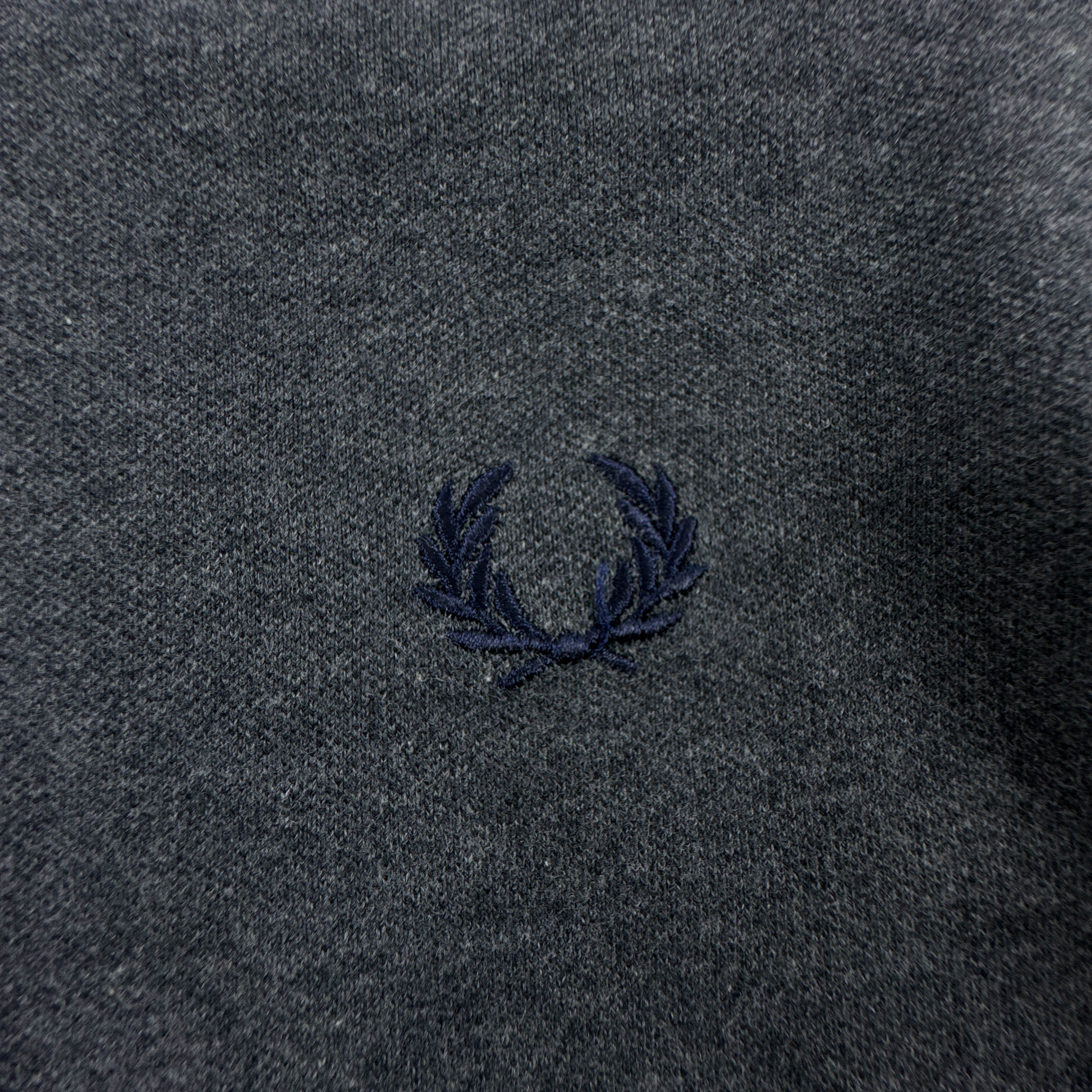 Polo Fred Perry grigia scura tinta unita in cotone - Taglia M uomo