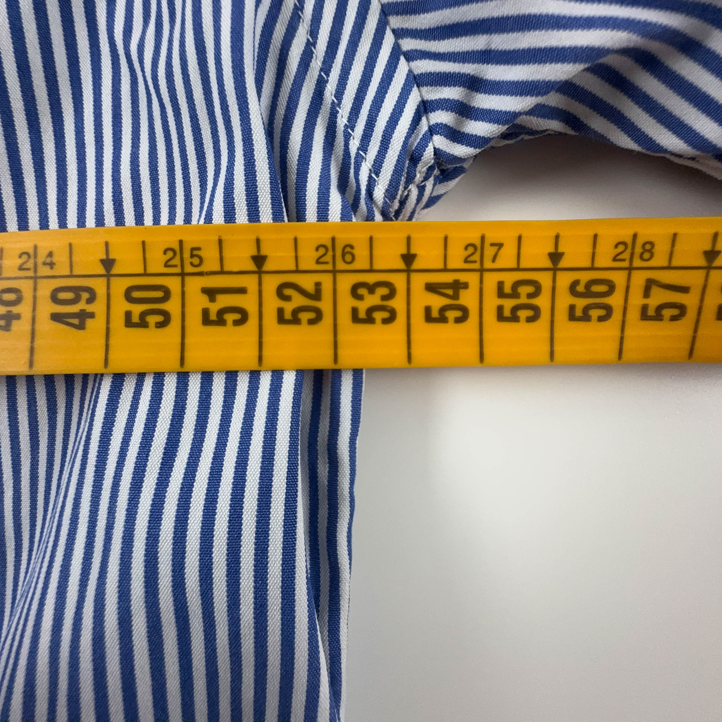 Camicia Prada a righe blu e bianca - Taglia 45 uomo