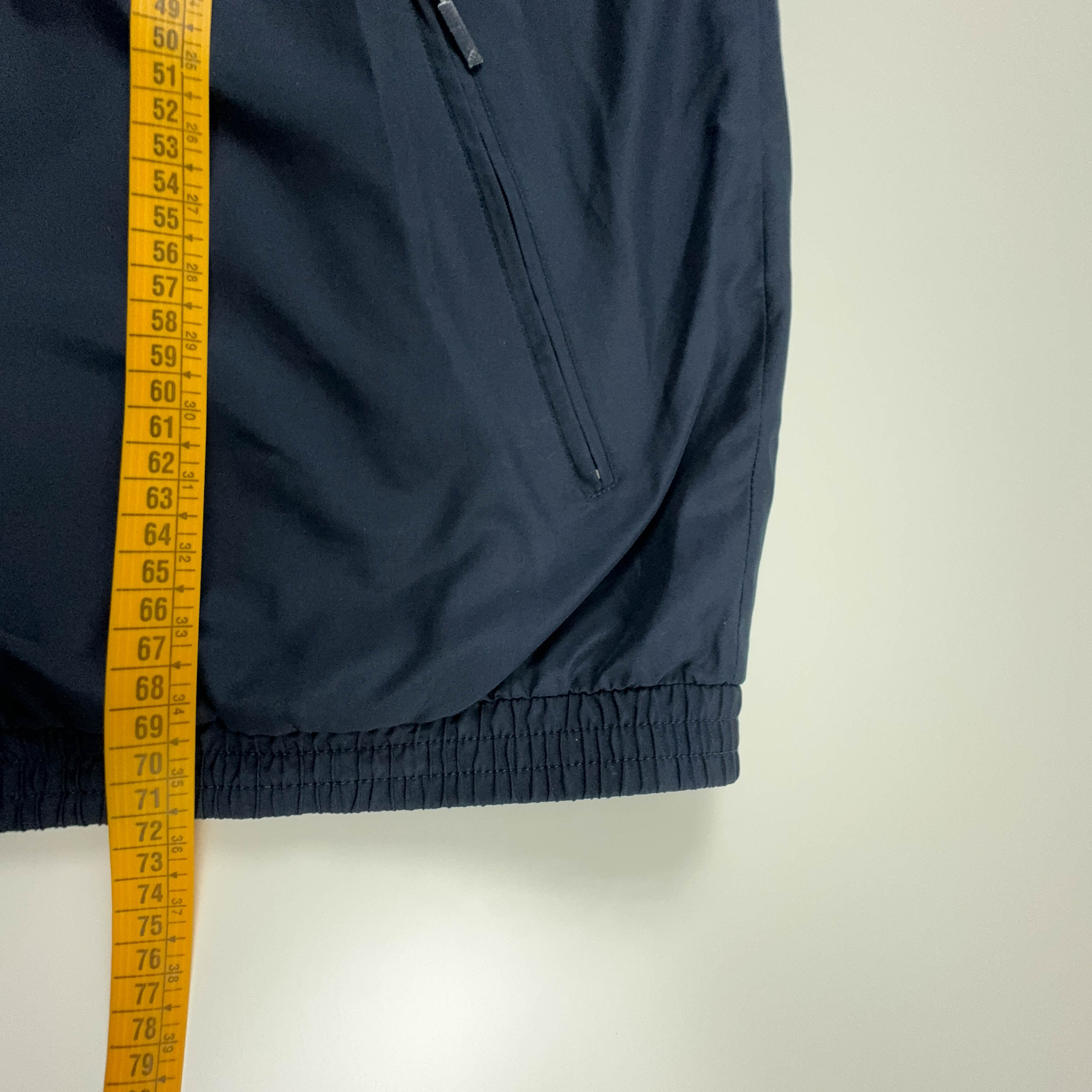 Giacca a vento Adidas Vintage blu e rossa anni 2000 con zip - Taglia L/XL uomo