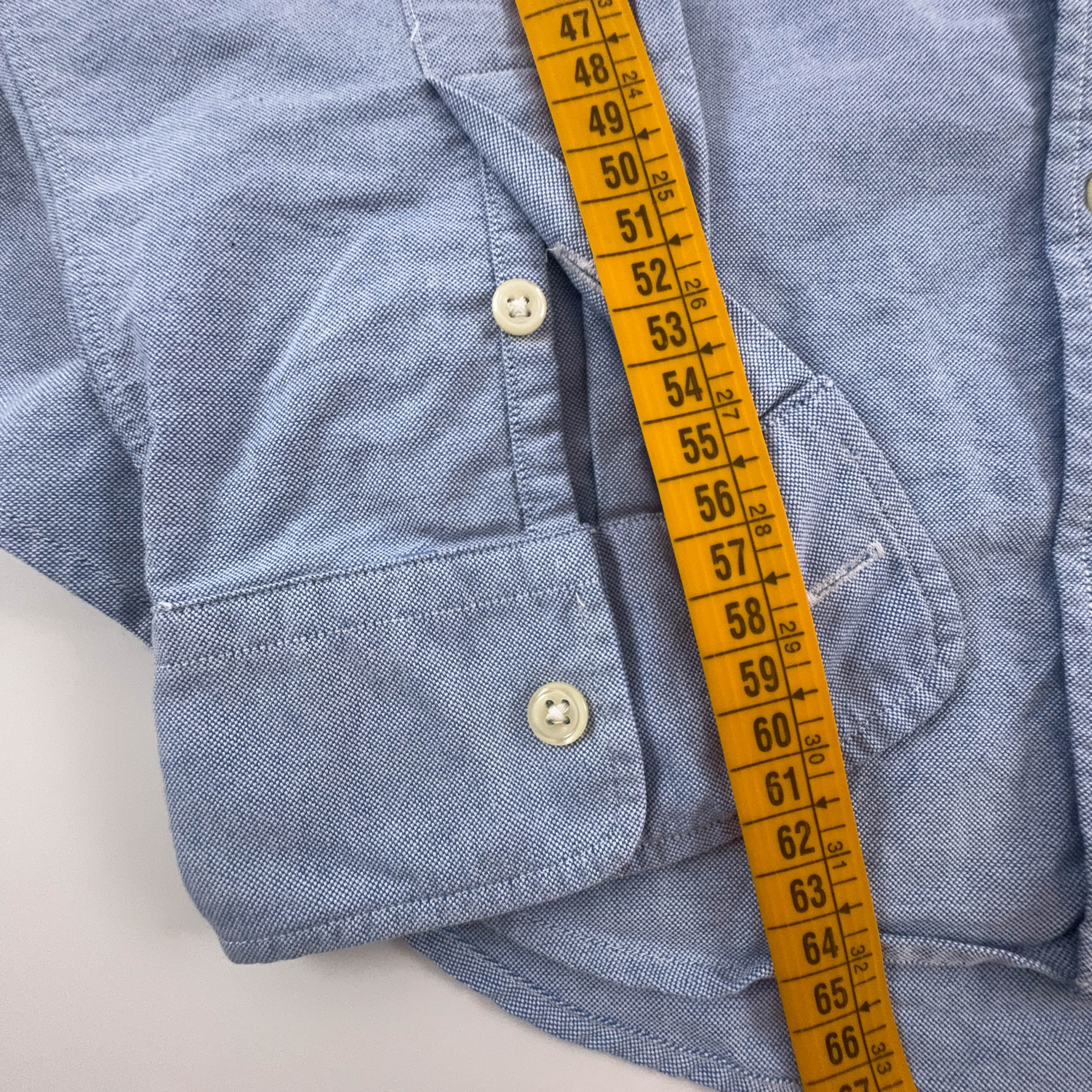 Camicia Ralph Lauren azzurra a tinta unita skinny fit - Taglia 10 uomo