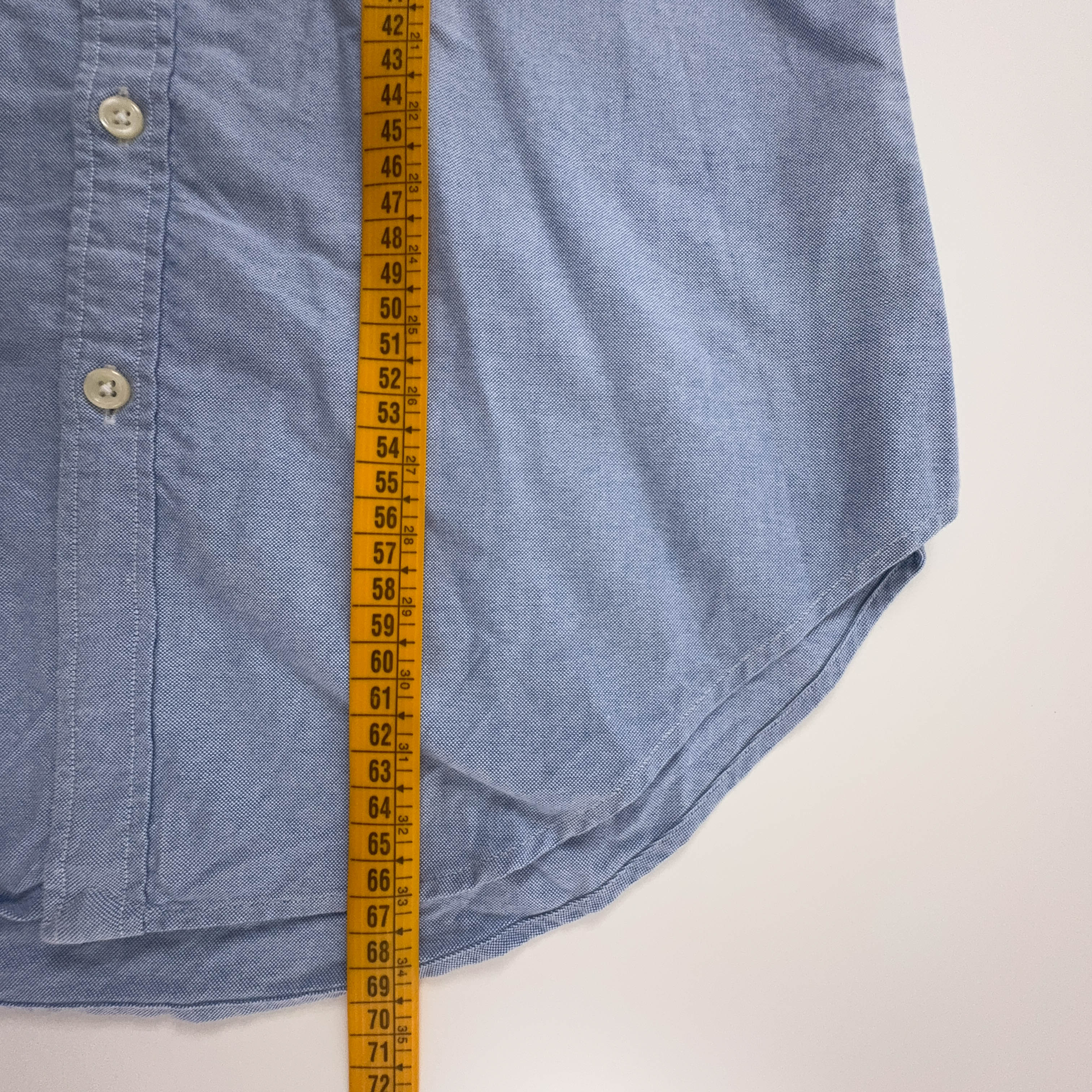 Camicia Ralph Lauren azzurra a tinta unita skinny fit - Taglia 10 uomo