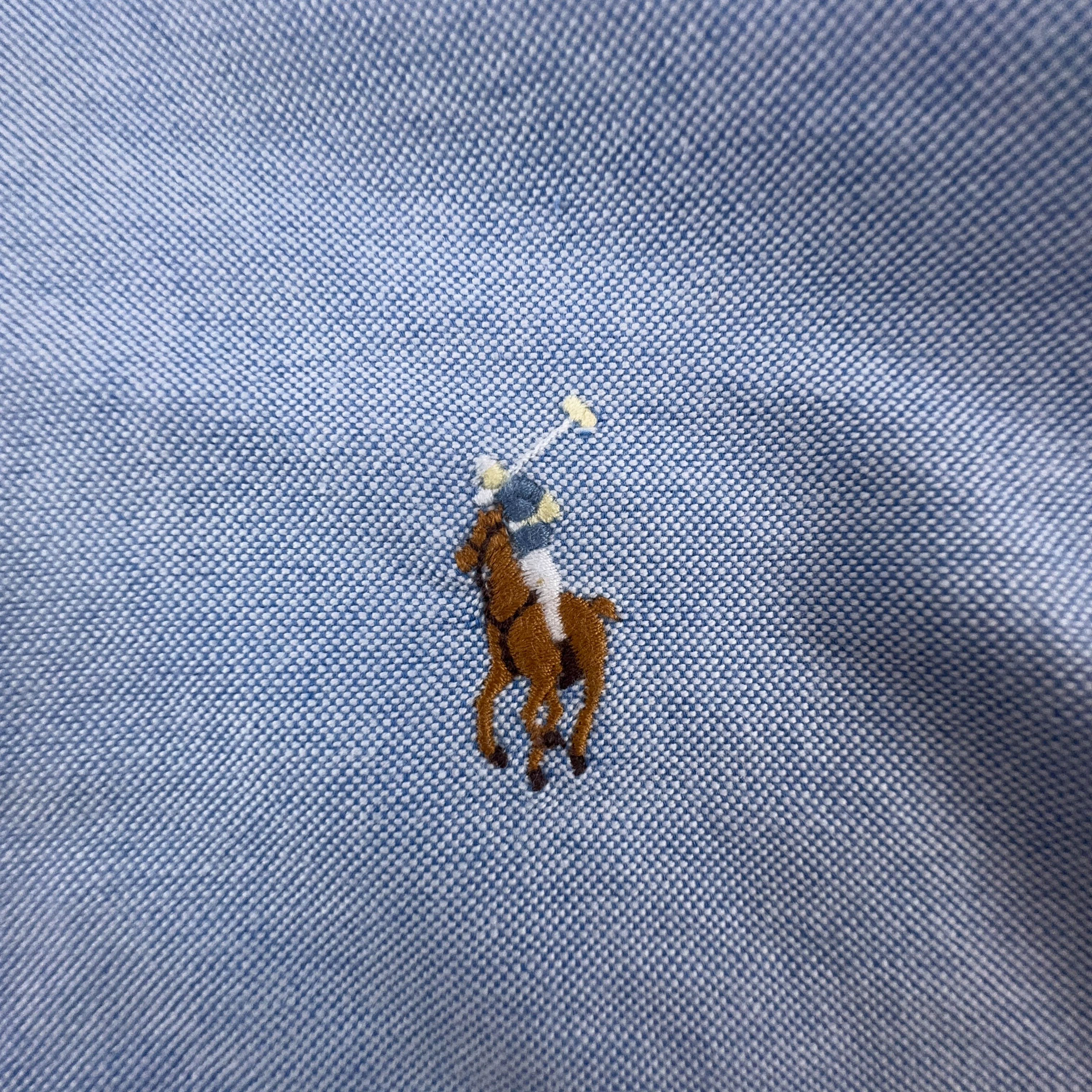 Camicia Ralph Lauren azzurra a tinta unita skinny fit - Taglia 10 uomo