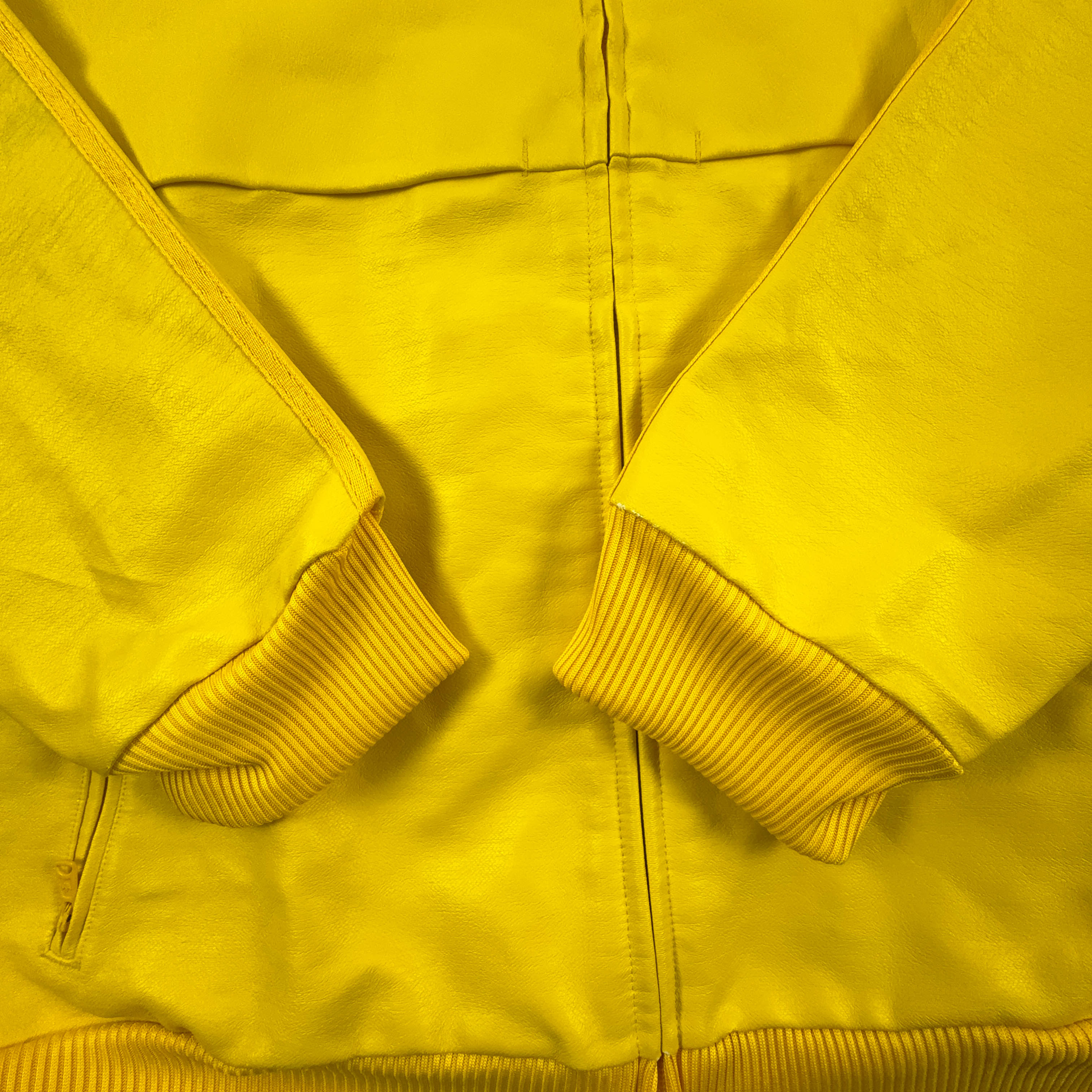 Giacca a vento Adidas Vintage gialla anni 2000 con zip - Taglia L/XL uomo