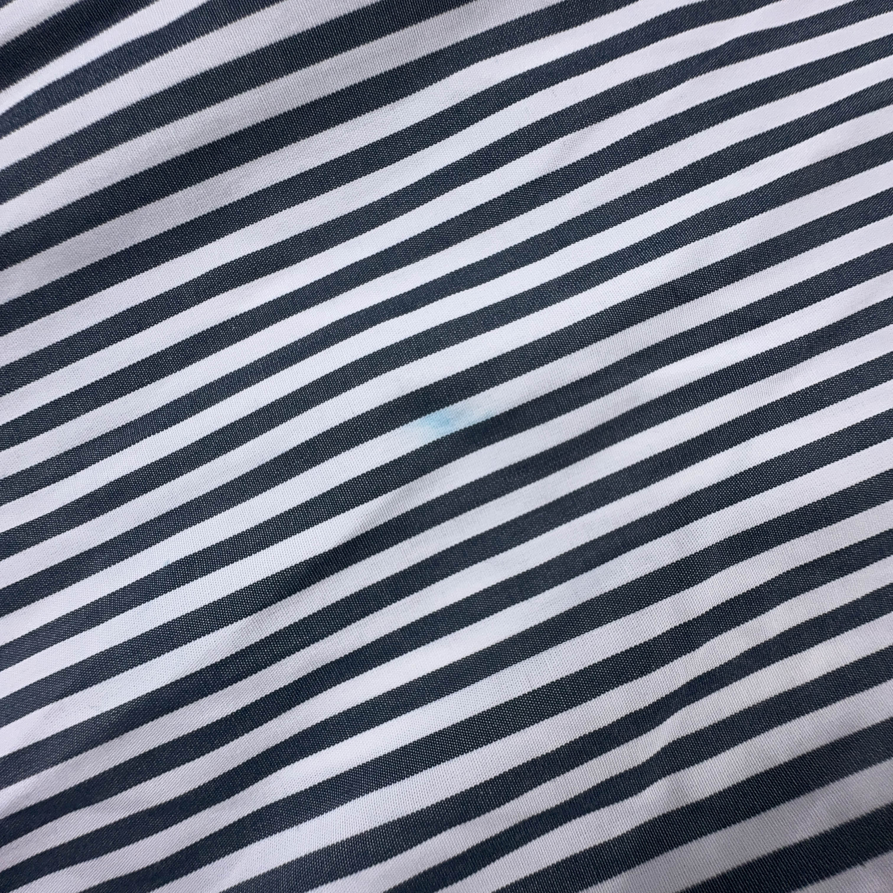 Camicia Lacoste a righe bianca e nera - Taglia 41 uomo