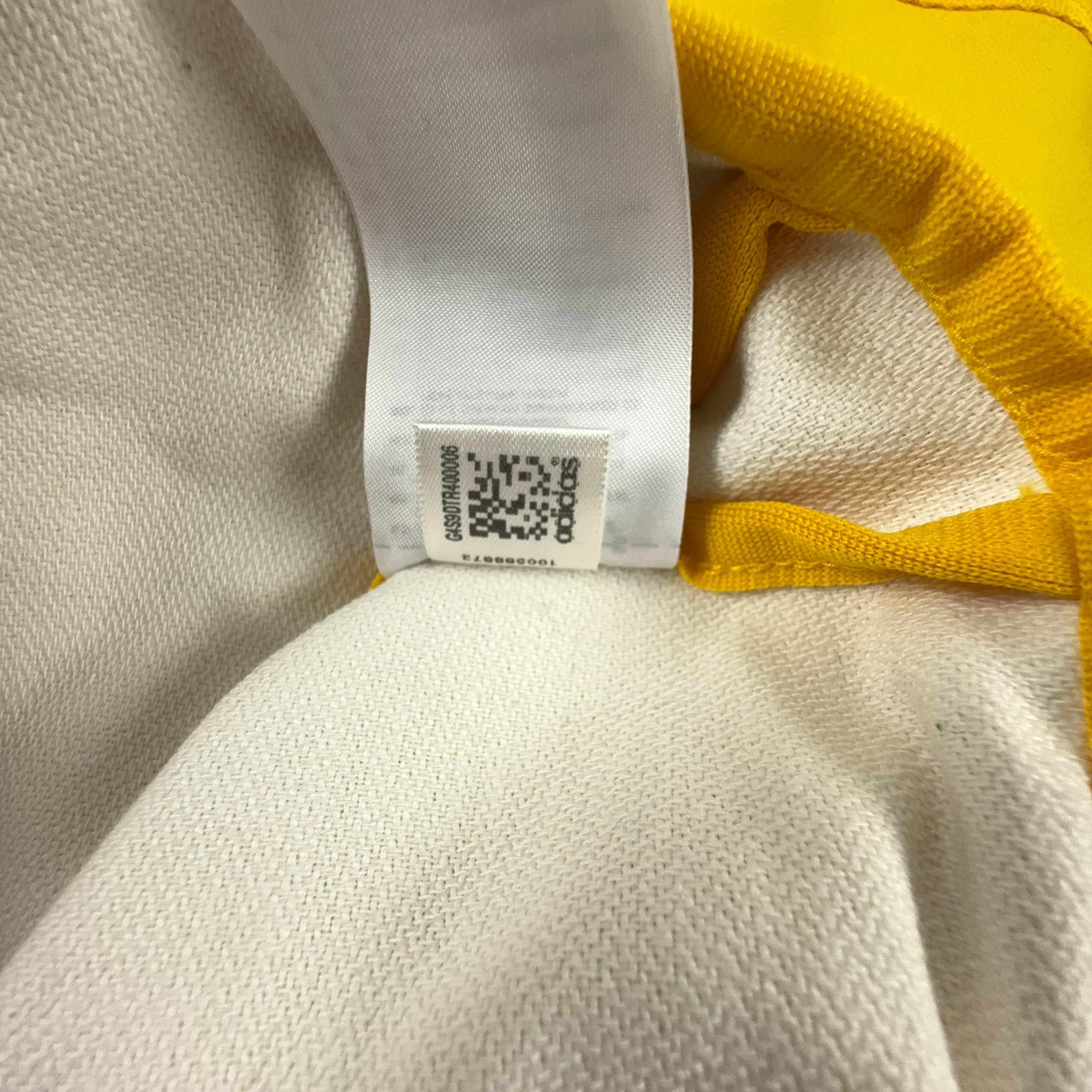 Giacca a vento Adidas Vintage gialla anni 2000 con zip - Taglia L/XL uomo