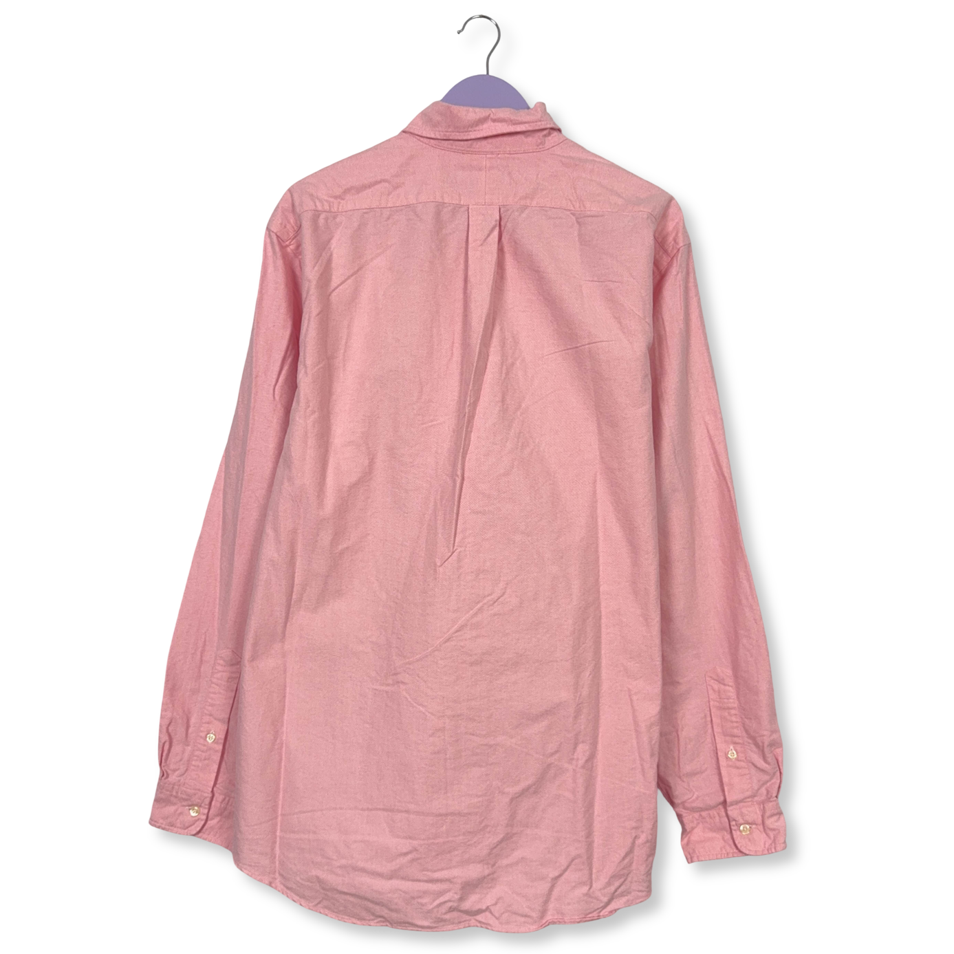 Camicia Ralph Lauren rosa a tinta unita in cotone classic fit - Taglia XXL uomo