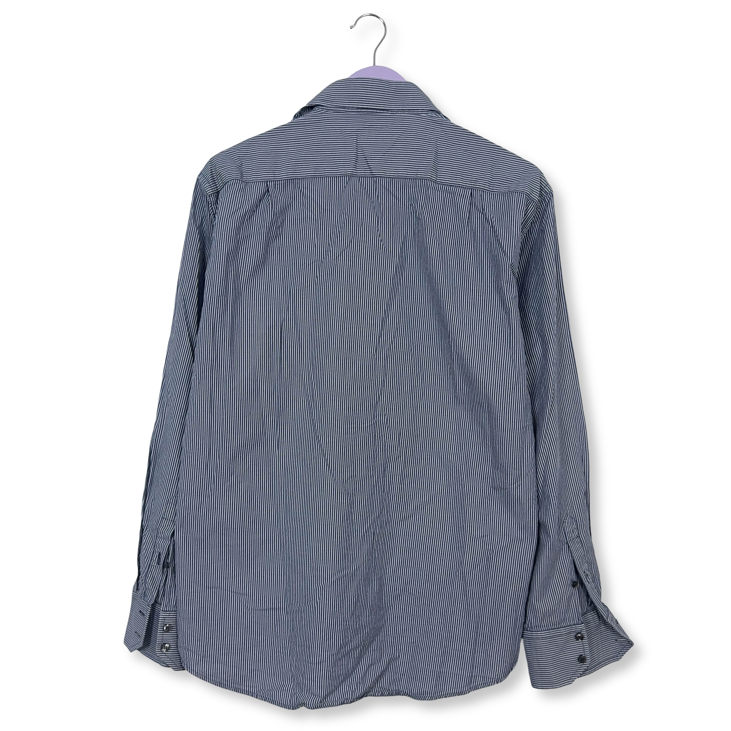 Camicia Valentino a righe blu e bianca - Taglia 16 1/2 - 42 uomo