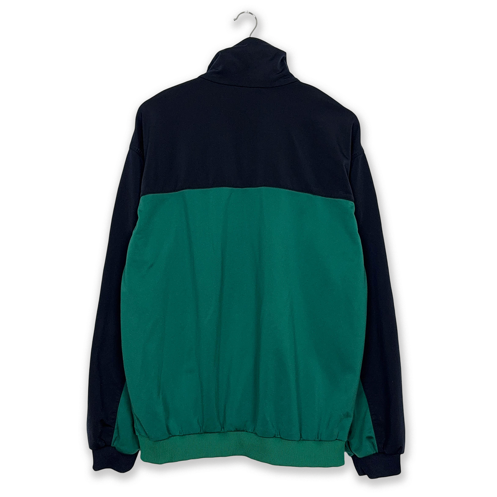 Felpa Puma Vintage verde e blu scuro con zip anni 2000 - Taglia XL uomo
