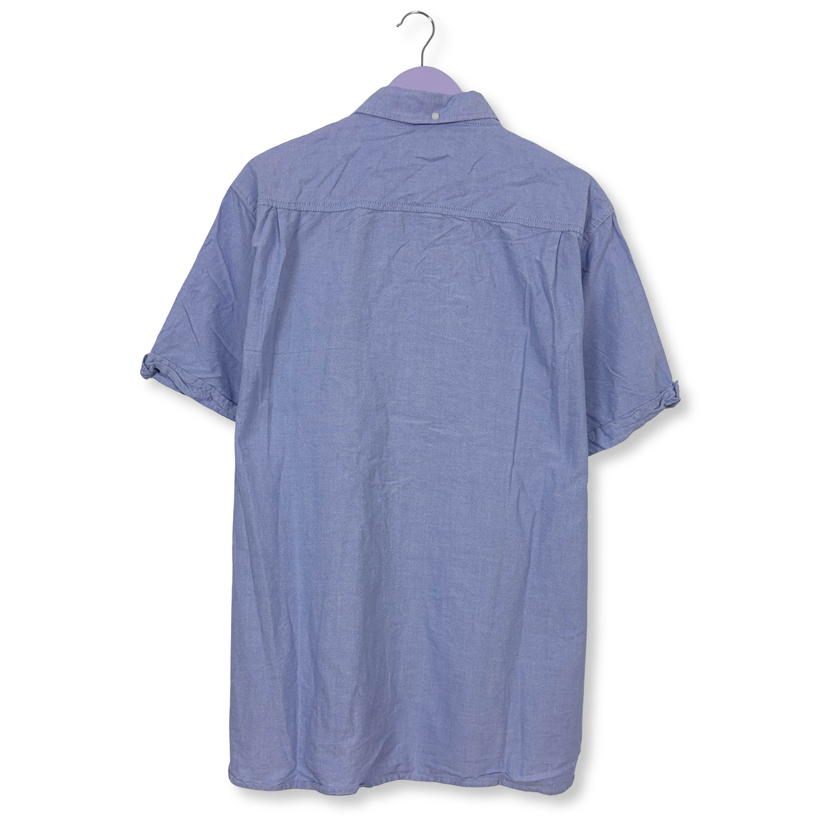 Camicia Paul Smith azzurra a tinta unita in cotone - Taglia XXL uomo