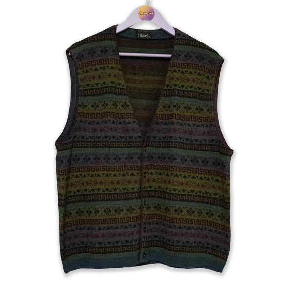 Vintage waistcoat 50% wool - Size XL