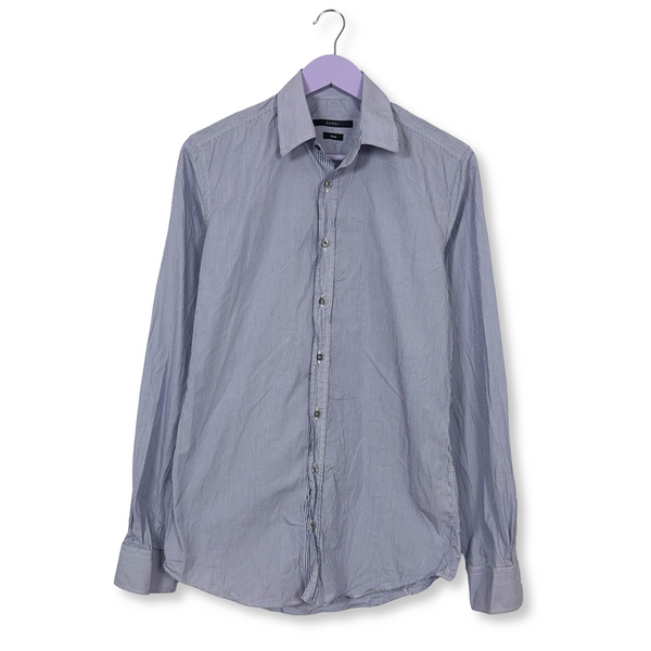 Camicia Gucci classic a righe blu e bianca - Taglia 37 - 14 1/2 uomo