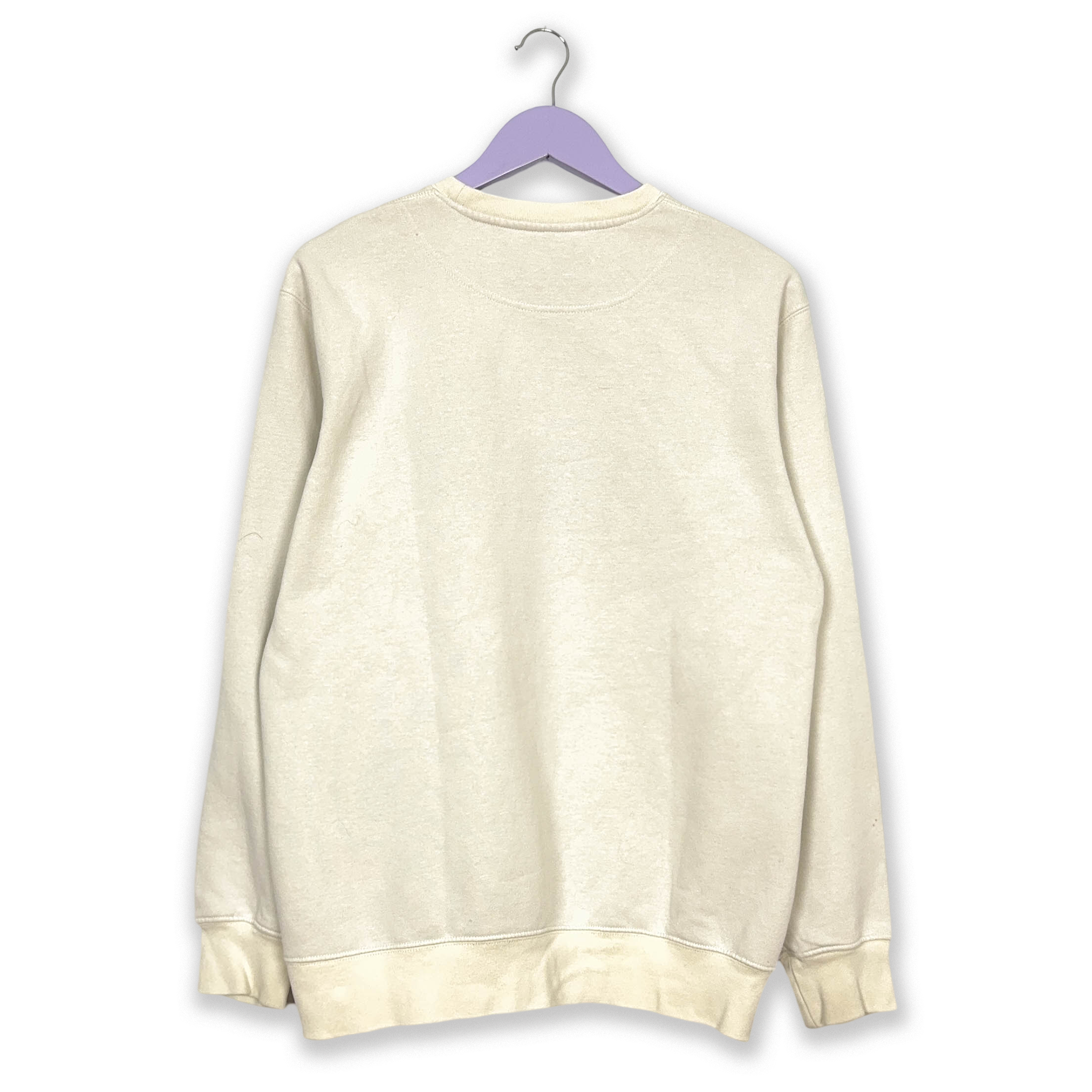 Felpa Puma Vintage bianca a girocollo anni 2000 logo grande - Taglia M uomo