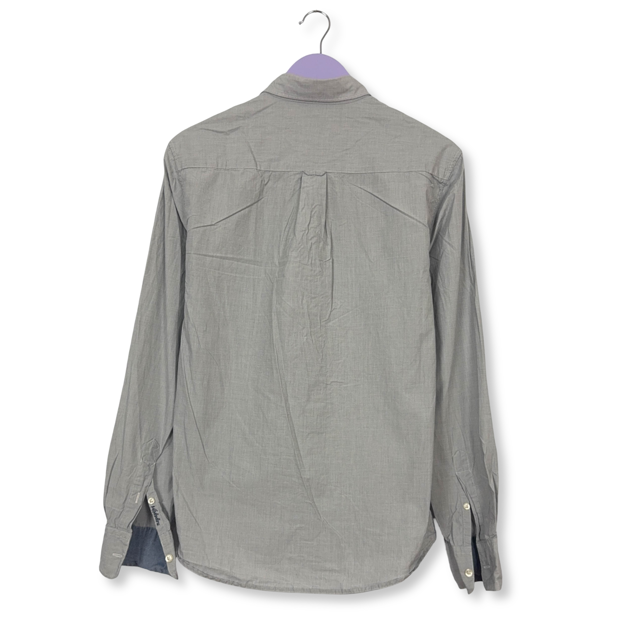 Camicia Napapijri grigia a tinta unita - Taglia M/L uomo