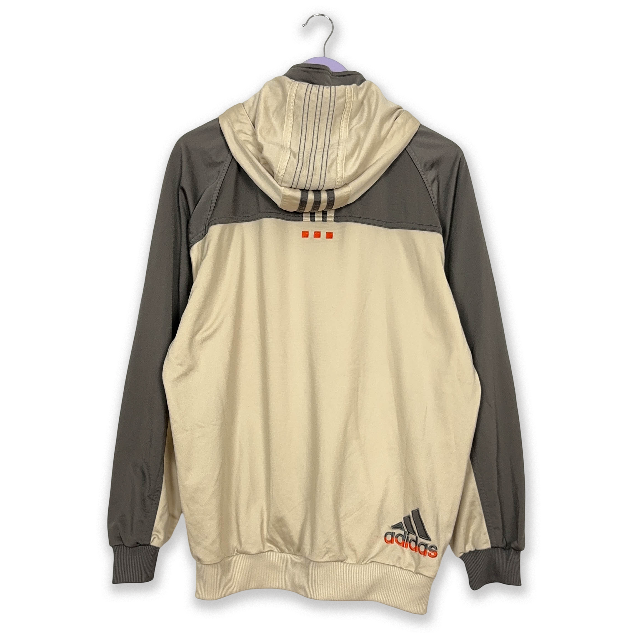 felpa adidas grigia e gialla