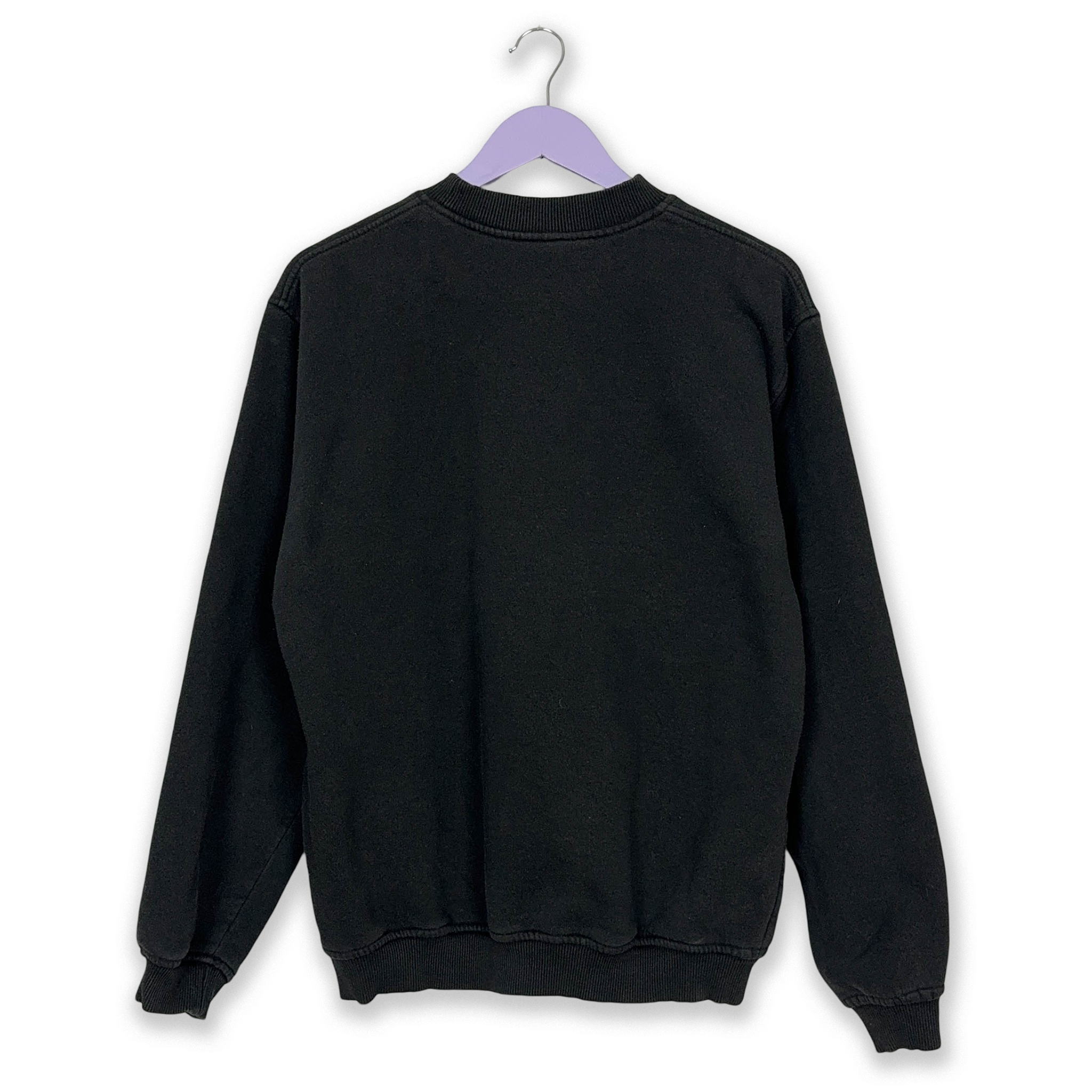 Felpa Fila Vintage nera a girocollo anni 2000 logo grande - Taglia L 53 54 uomo