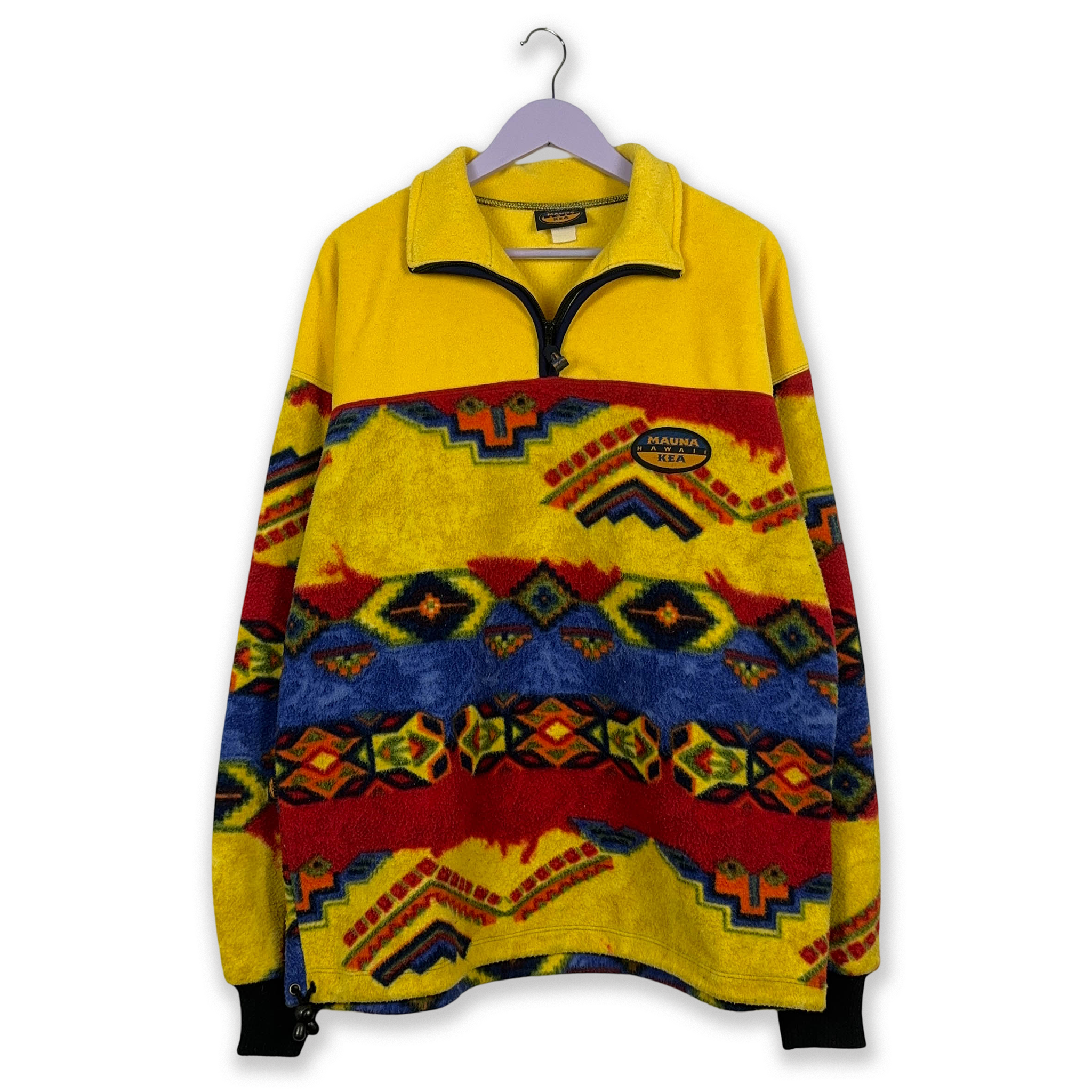 Pile Mauna Kea Vintage giallo a fantasia - Taglia XL/XXL