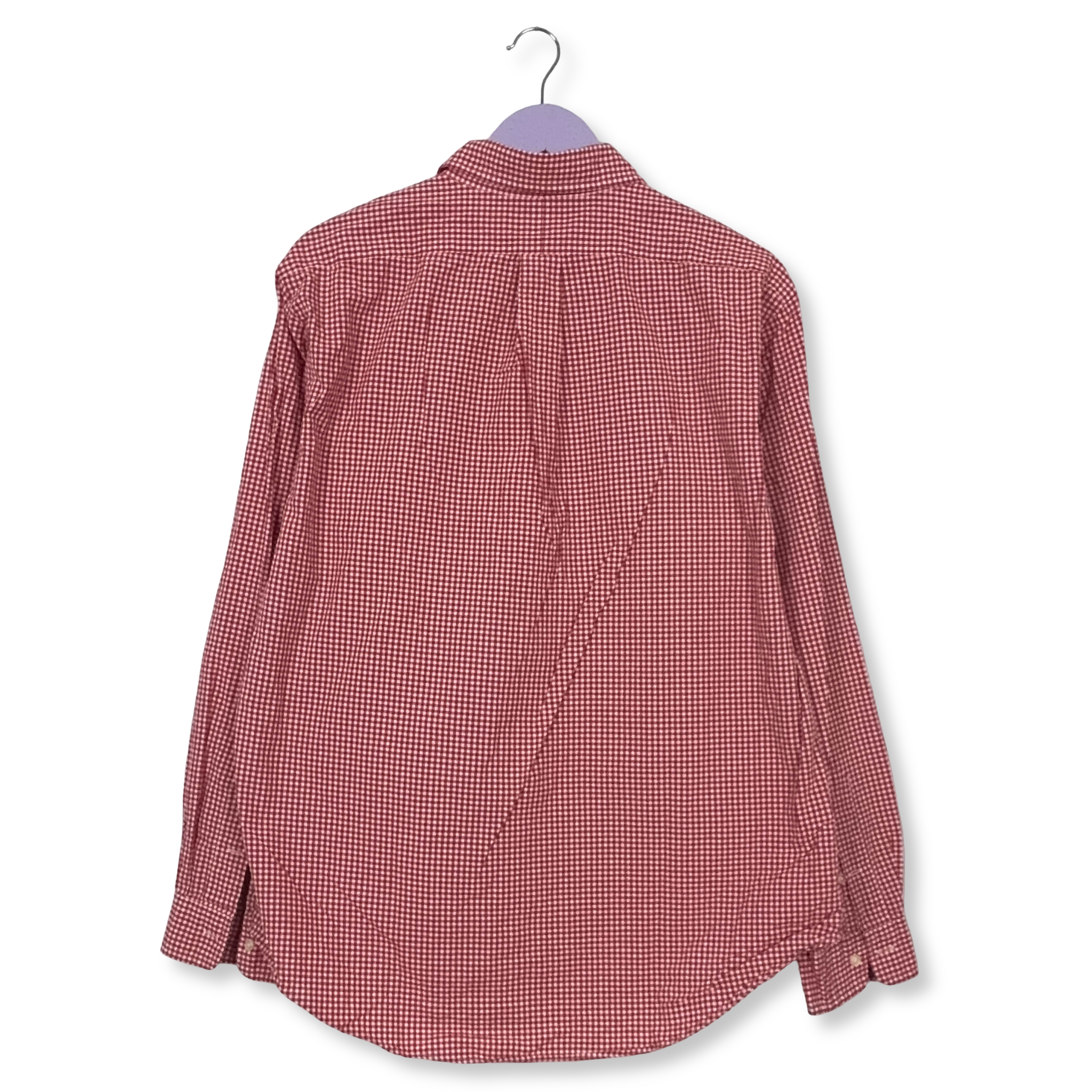 Camicia Ralph Lauren a quadri rossa e bianca in cotone custom fit - Taglia L/XL uomo