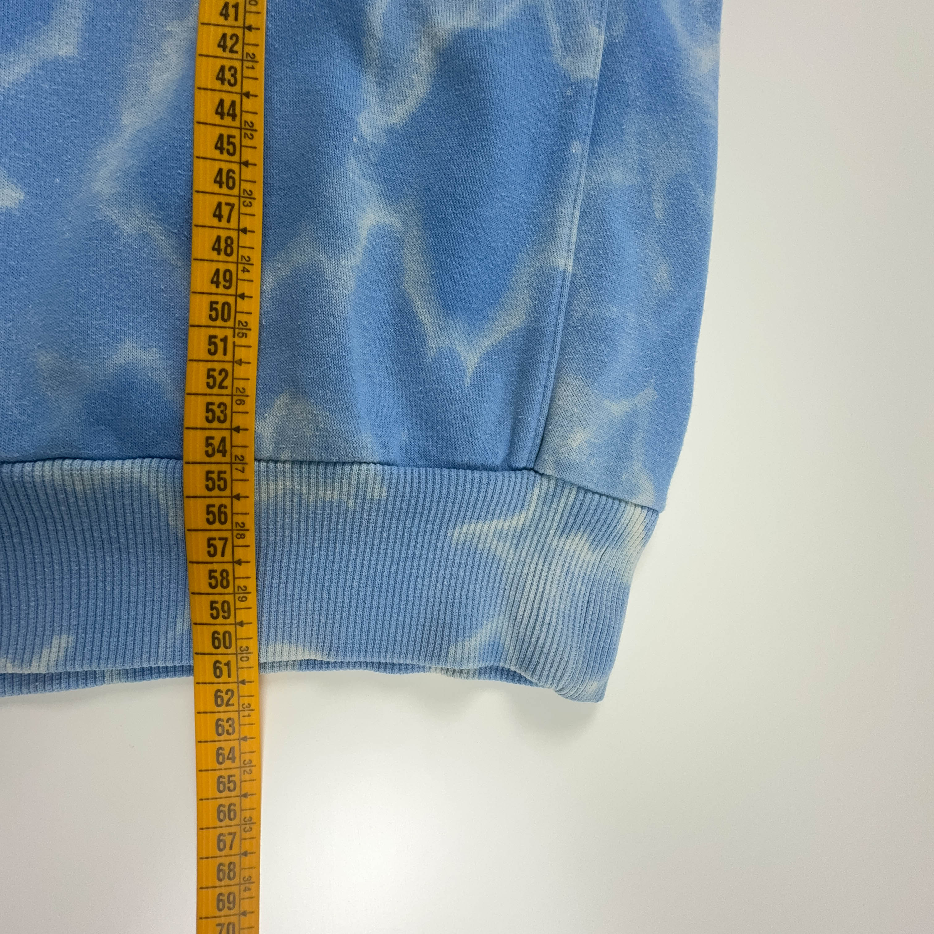 Felpa Nike Vintage blu Tie Dye a girocollo con ricamo - Taglia 173 uomo