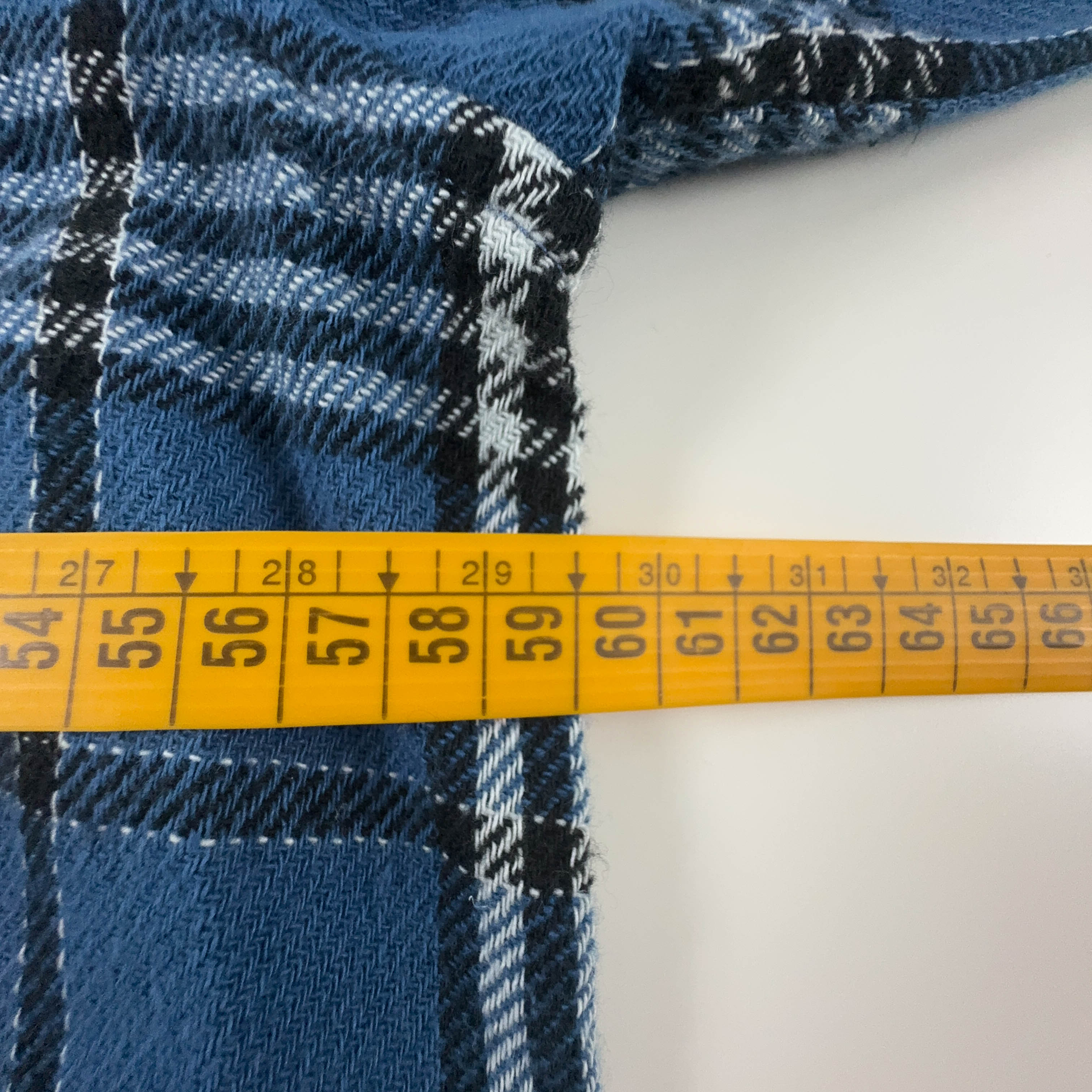 Camicia Diesel a quadri blu gialla e nera invernale con ricami - Taglia L uomo