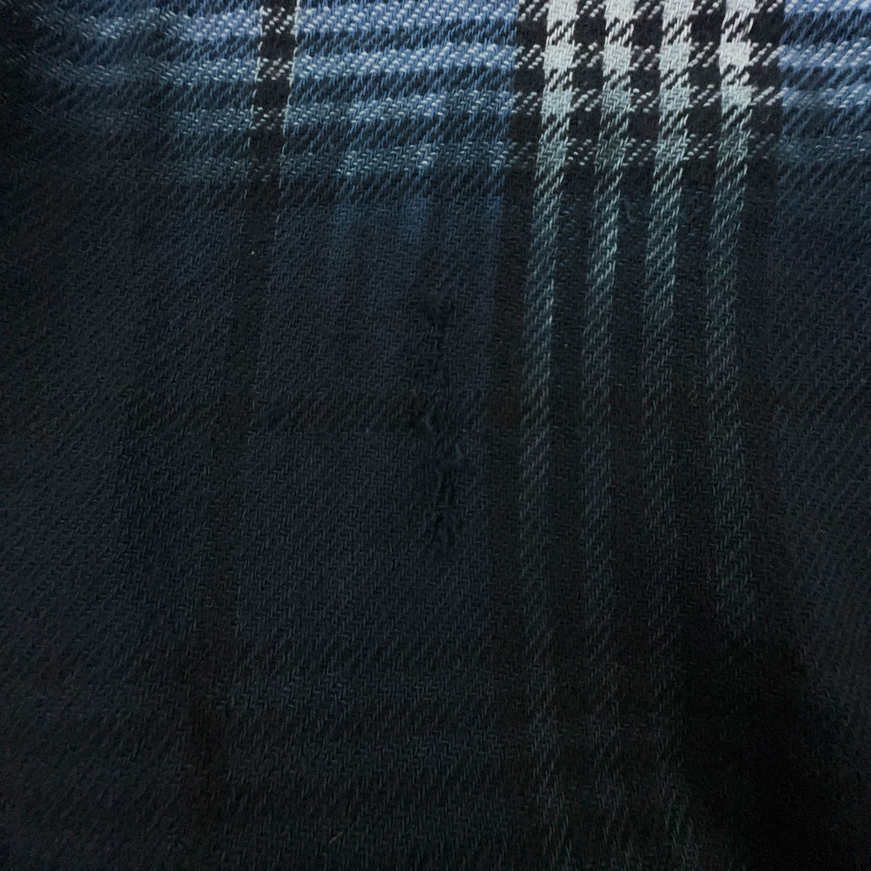 Camicia Diesel a quadri blu gialla e nera invernale con ricami - Taglia L uomo