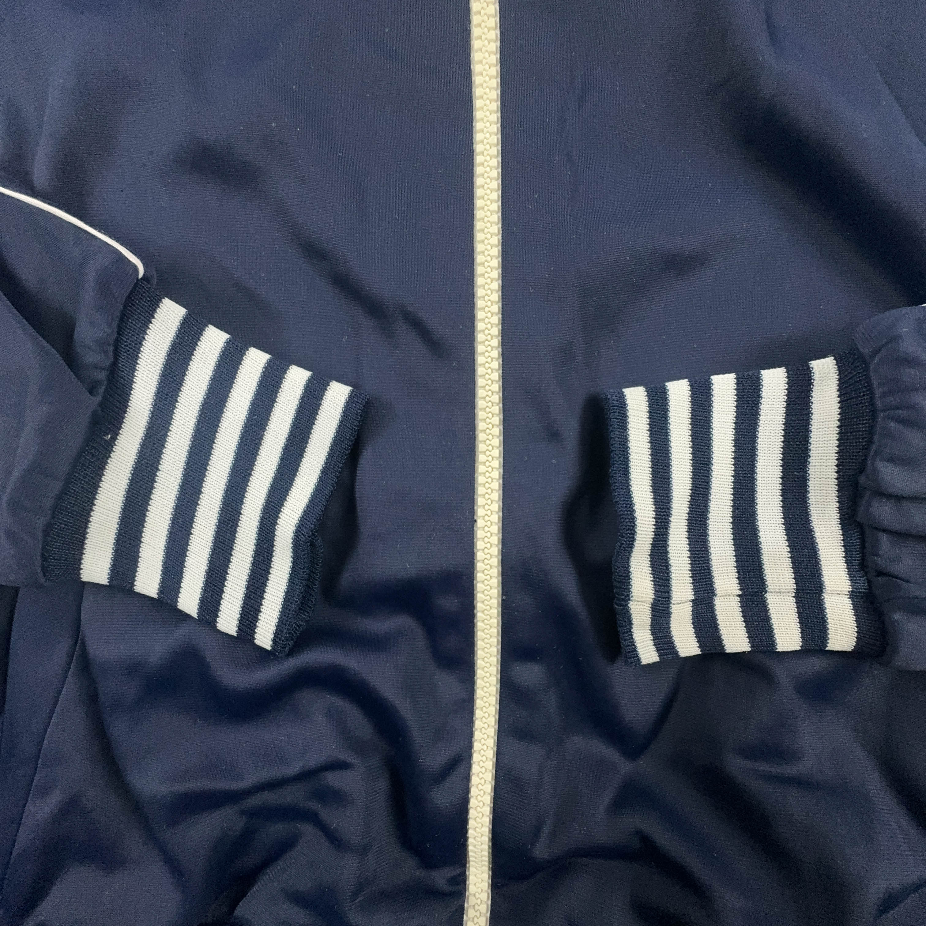 Felpa Australian Alpina Vintage blu scuro con zip - Taglia M/L uomo