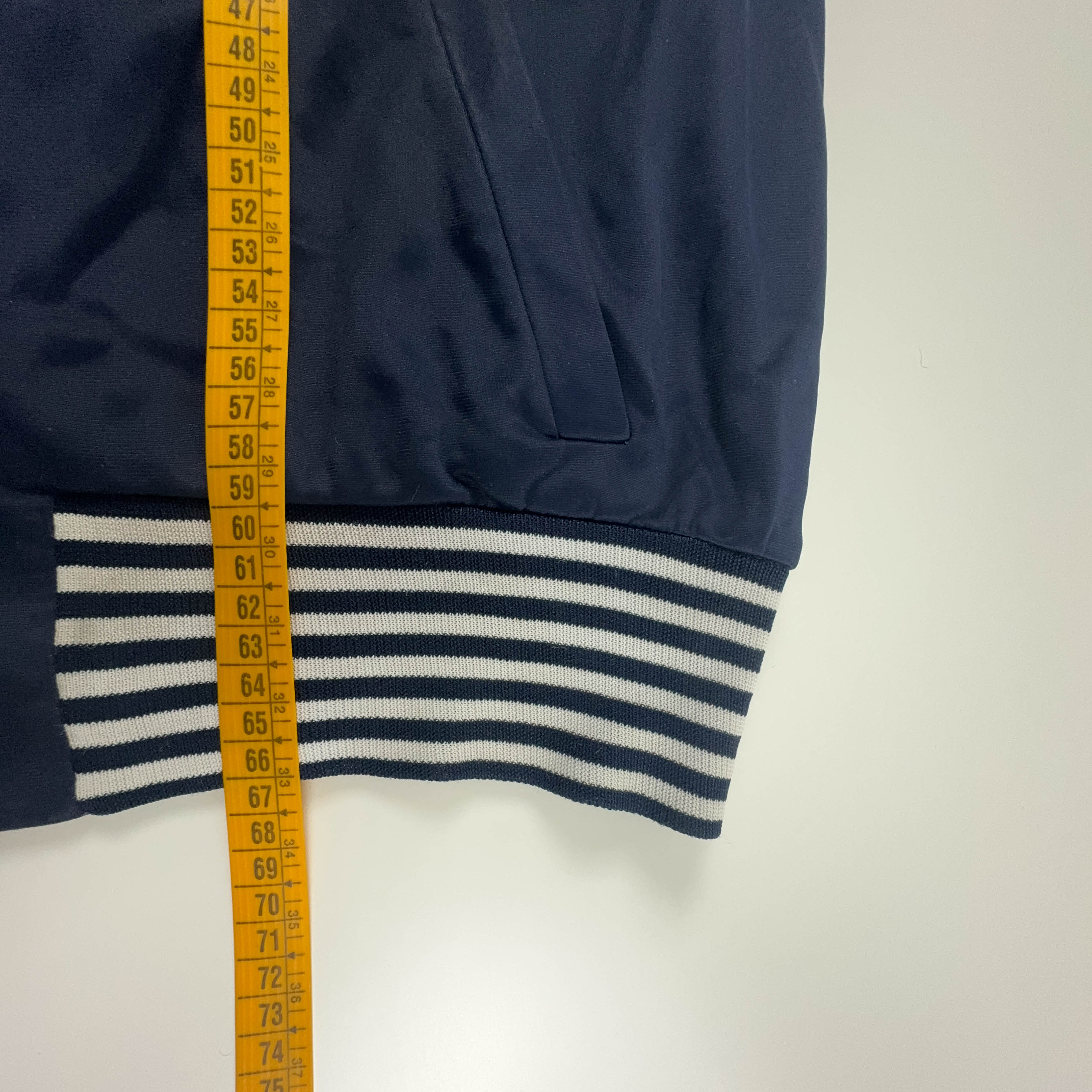 Felpa Australian Alpina Vintage blu scuro con zip - Taglia M/L uomo