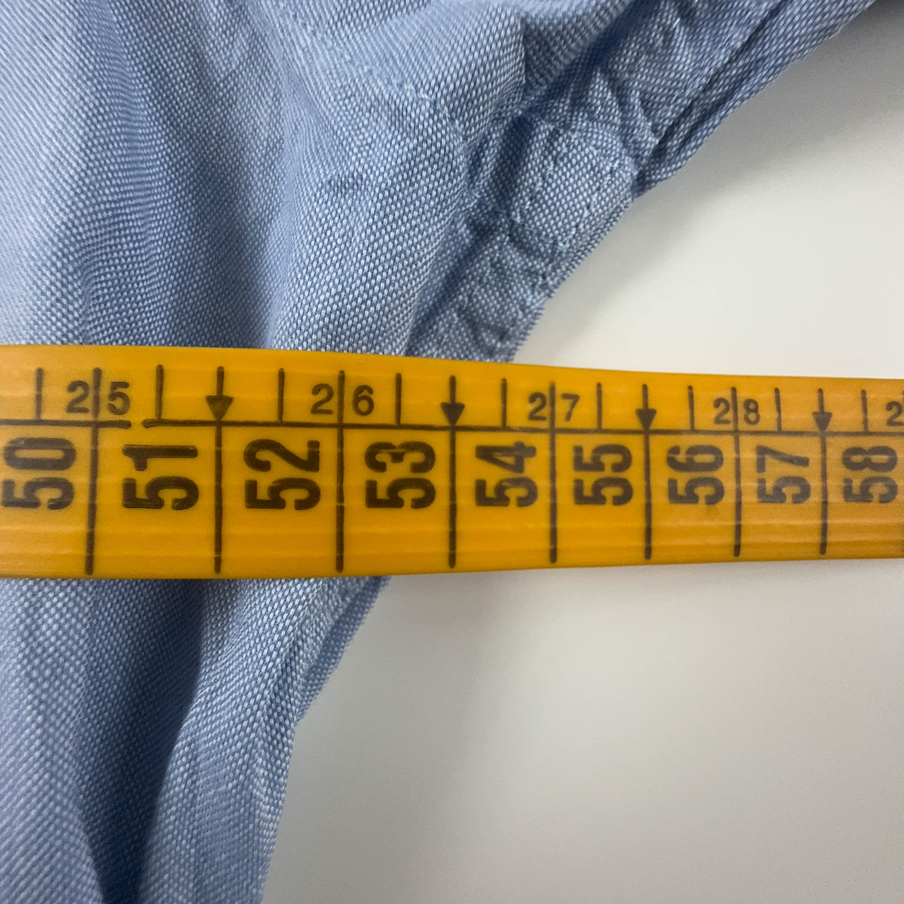 Camicia Fred Perry celeste a tinta unita in cotone - Taglia M uomo