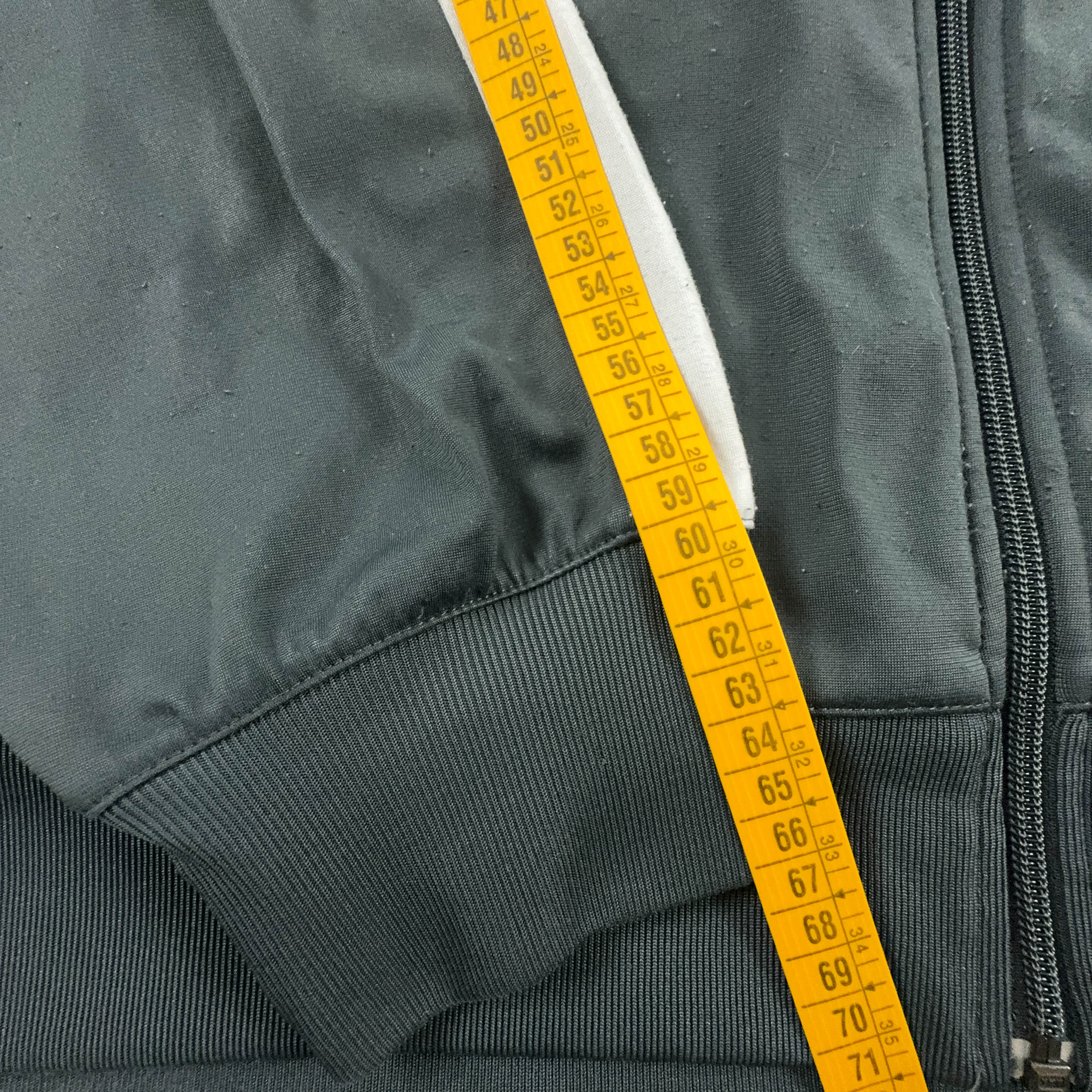 Felpa Nike Vintage nera e grigia con zip anni 2000 - Taglia XL/XXL uomo