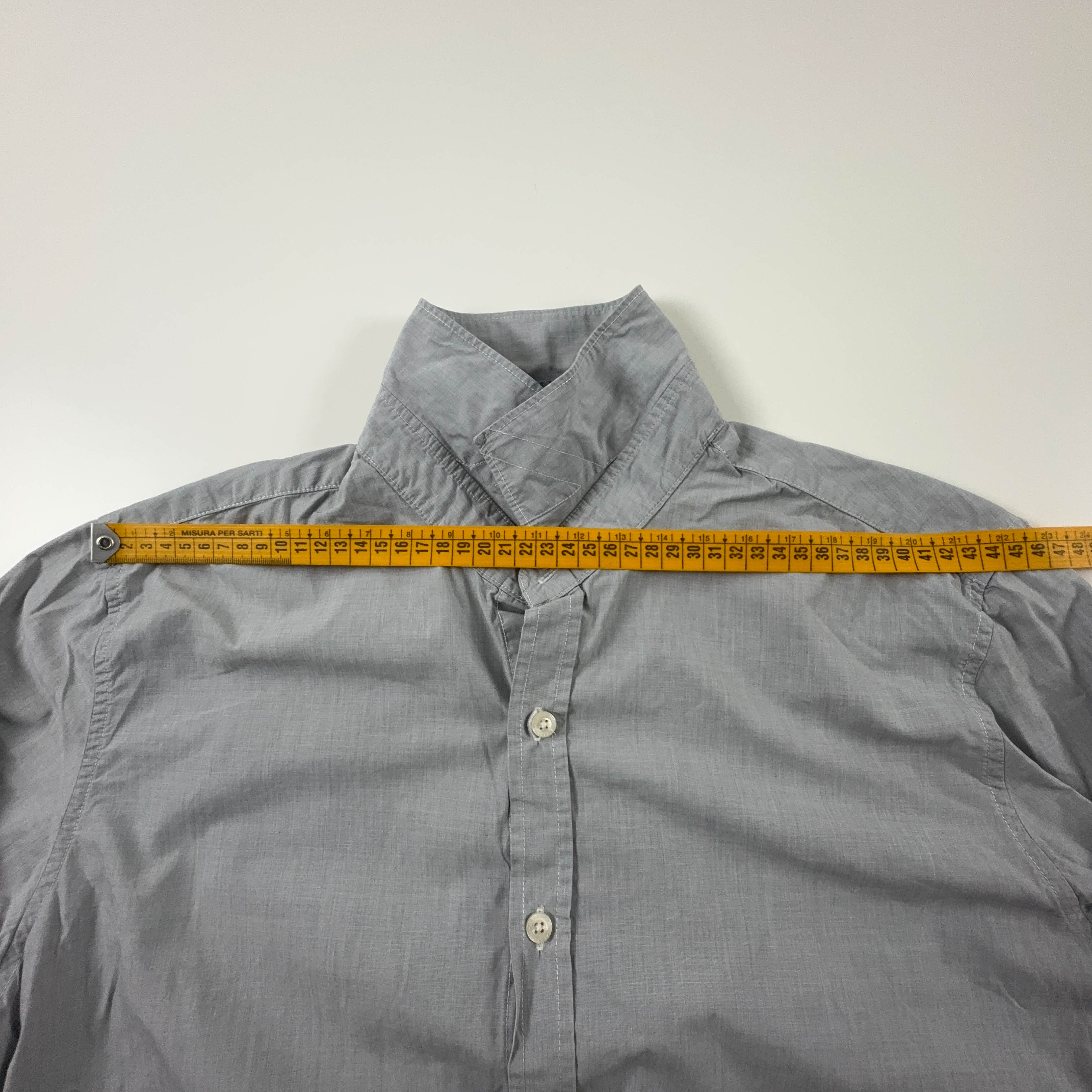 Camicia Napapijri grigia a tinta unita - Taglia M/L uomo