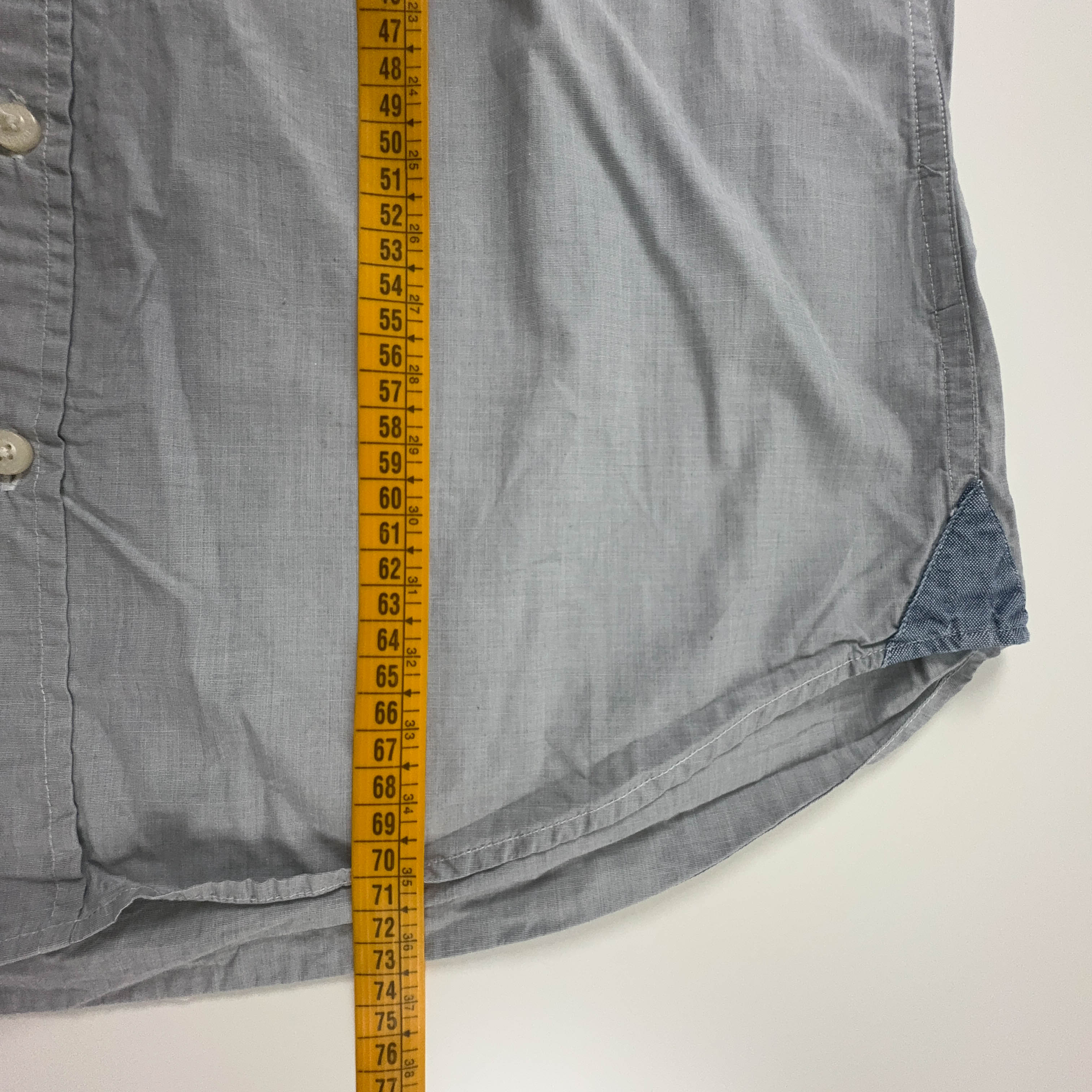 Camicia Napapijri grigia a tinta unita - Taglia M/L uomo