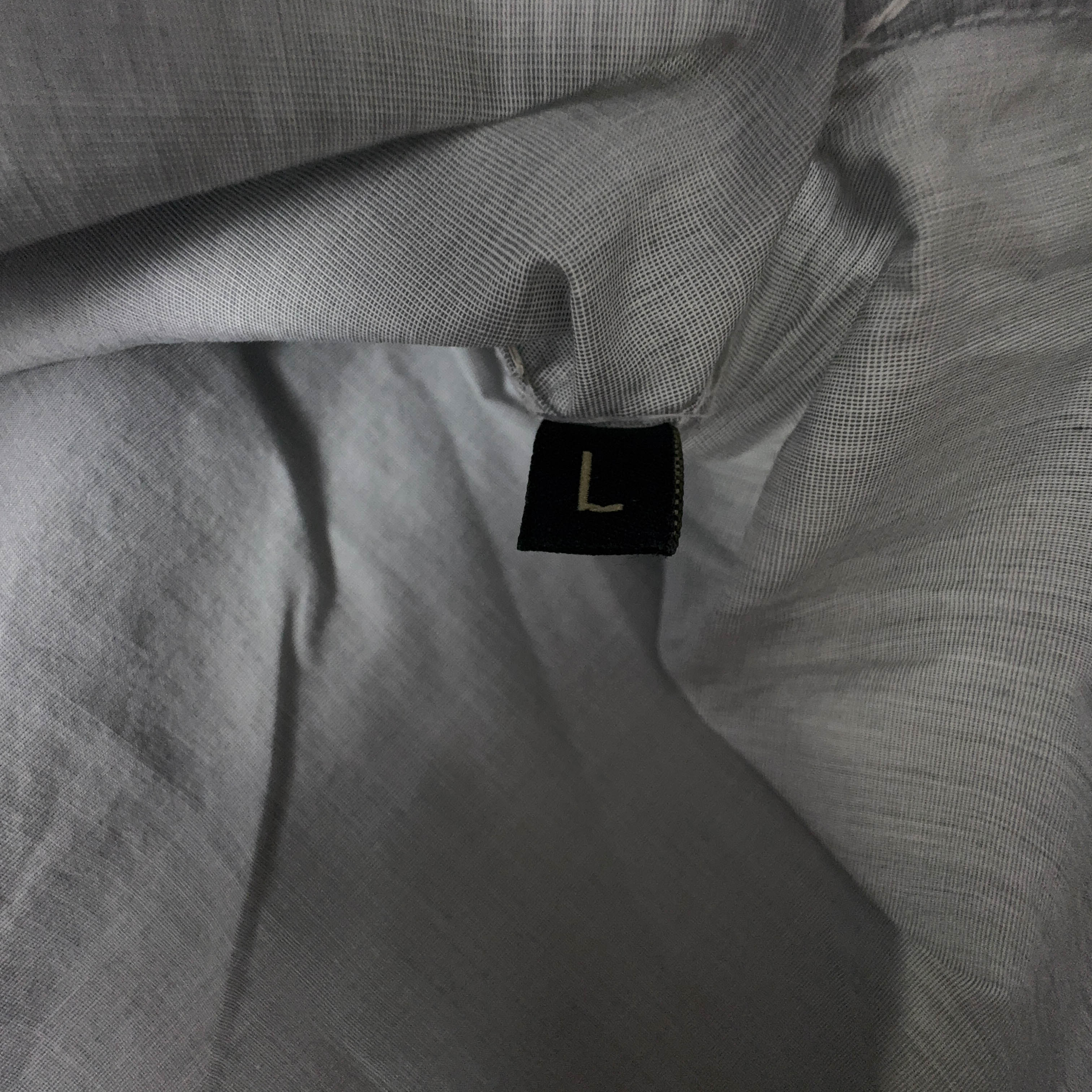 Camicia Napapijri grigia a tinta unita - Taglia M/L uomo