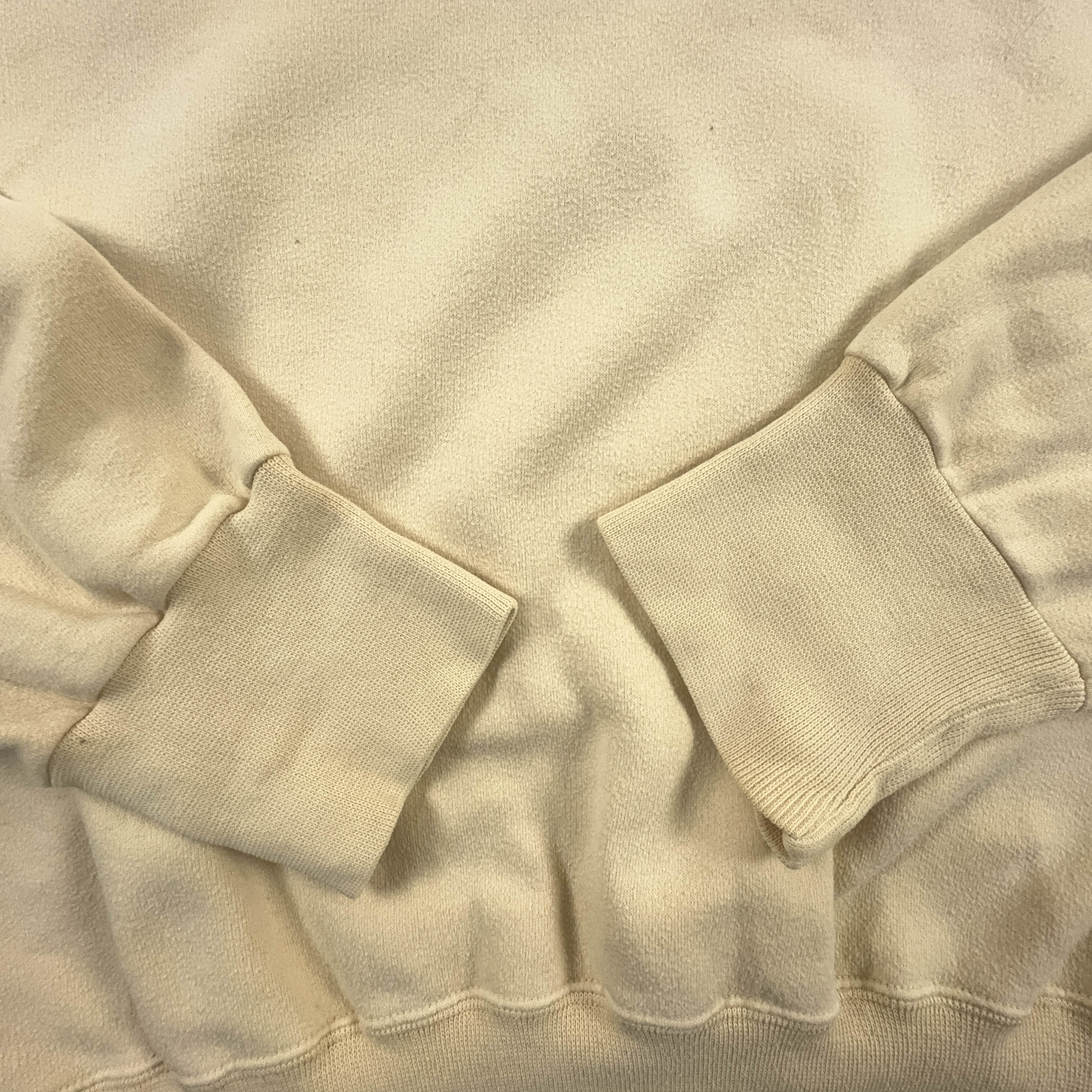 Felpa Best Company Vintage beige quarter zip anni 80/90 - Taglia L/XL uomo