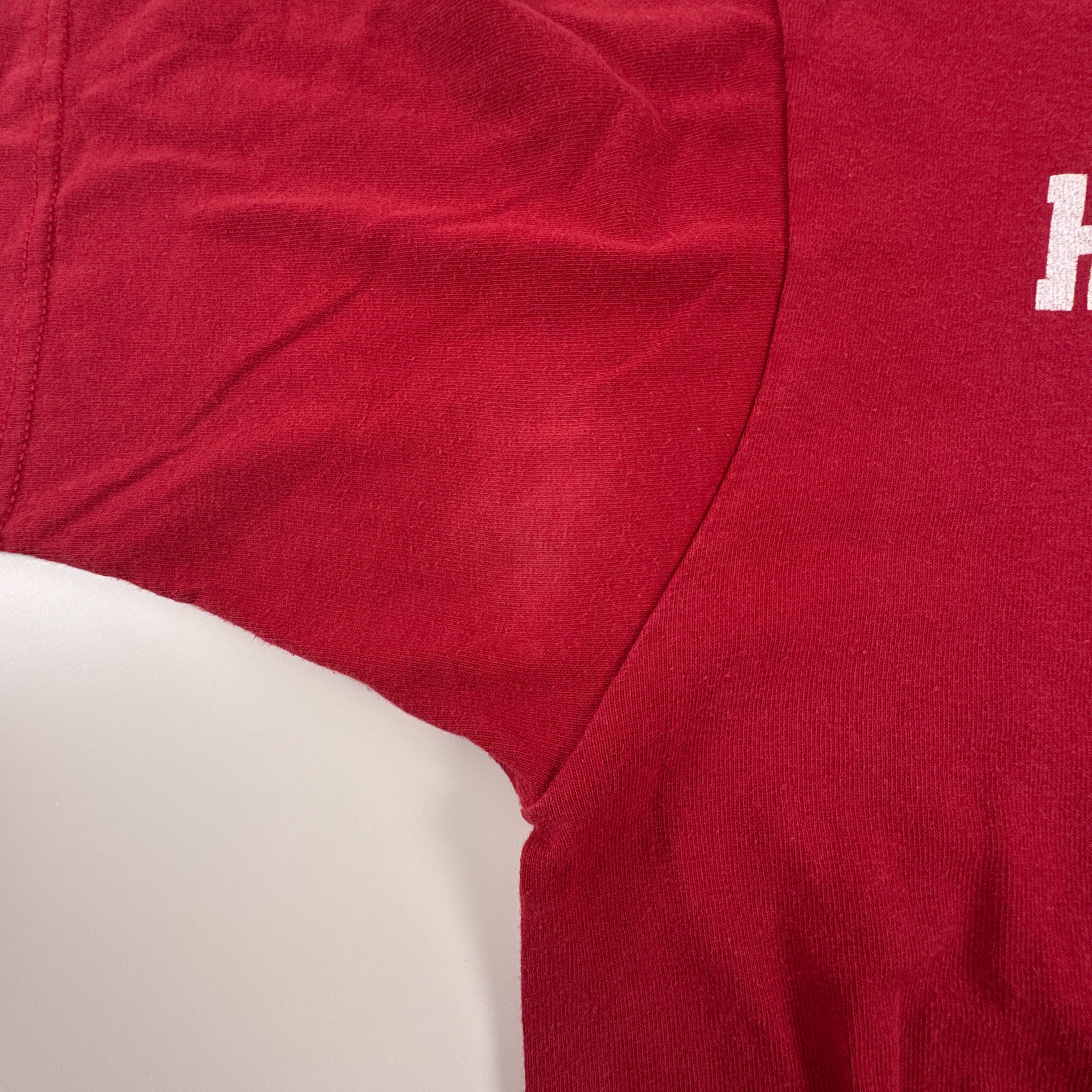 T Shirt Adidas Vintage Huskers Footaball rossa a girocollo anni 00 - Taglia M uomo