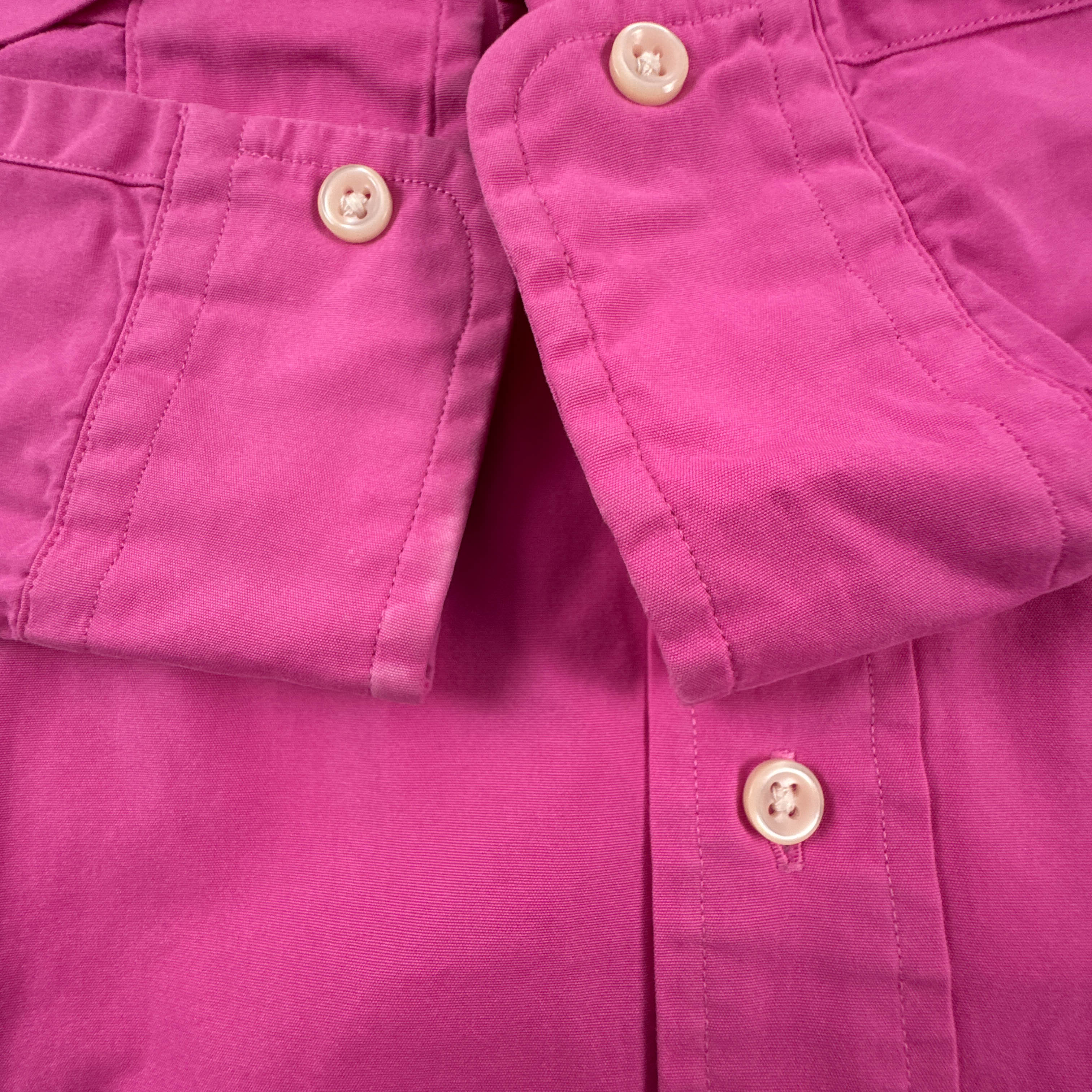 Camicia Ralph Lauren rosa a tinta unita in cotone - Taglia XL uomo