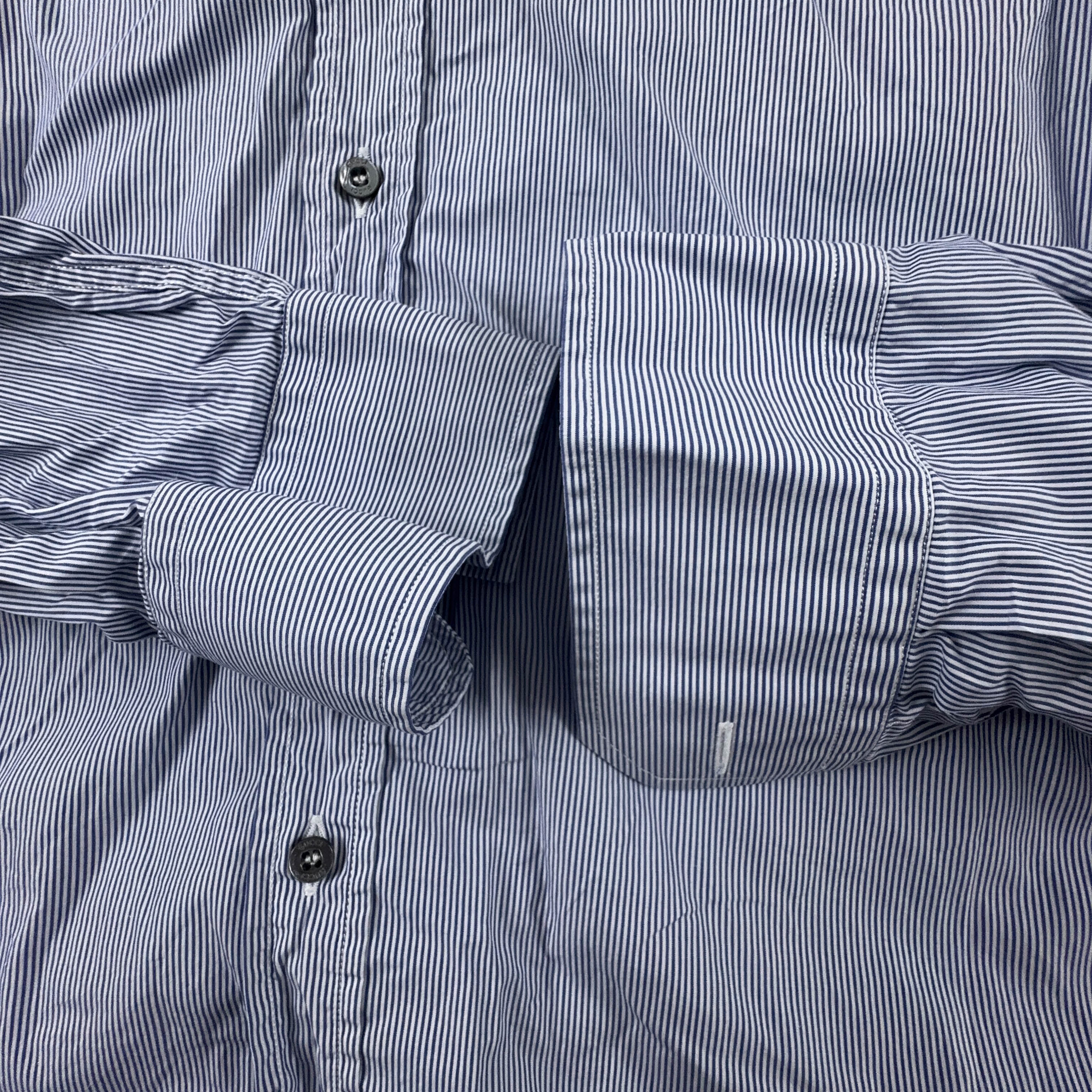 Camicia Gucci classic a righe blu e bianca - Taglia 37 - 14 1/2 uomo