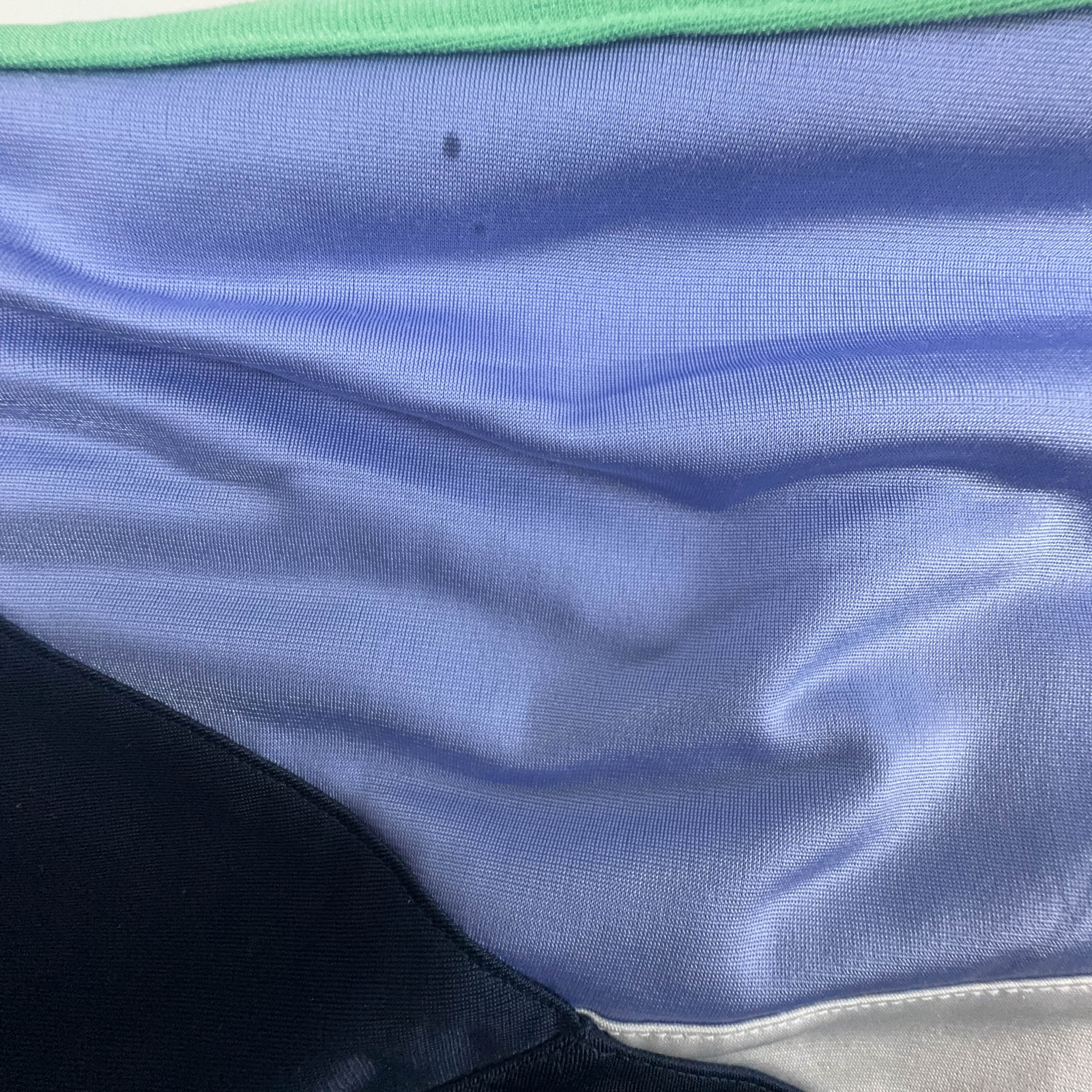 Felpa Adidas Vintage blu e viola con zip anni 80 - Taglia D7 F186 uomo