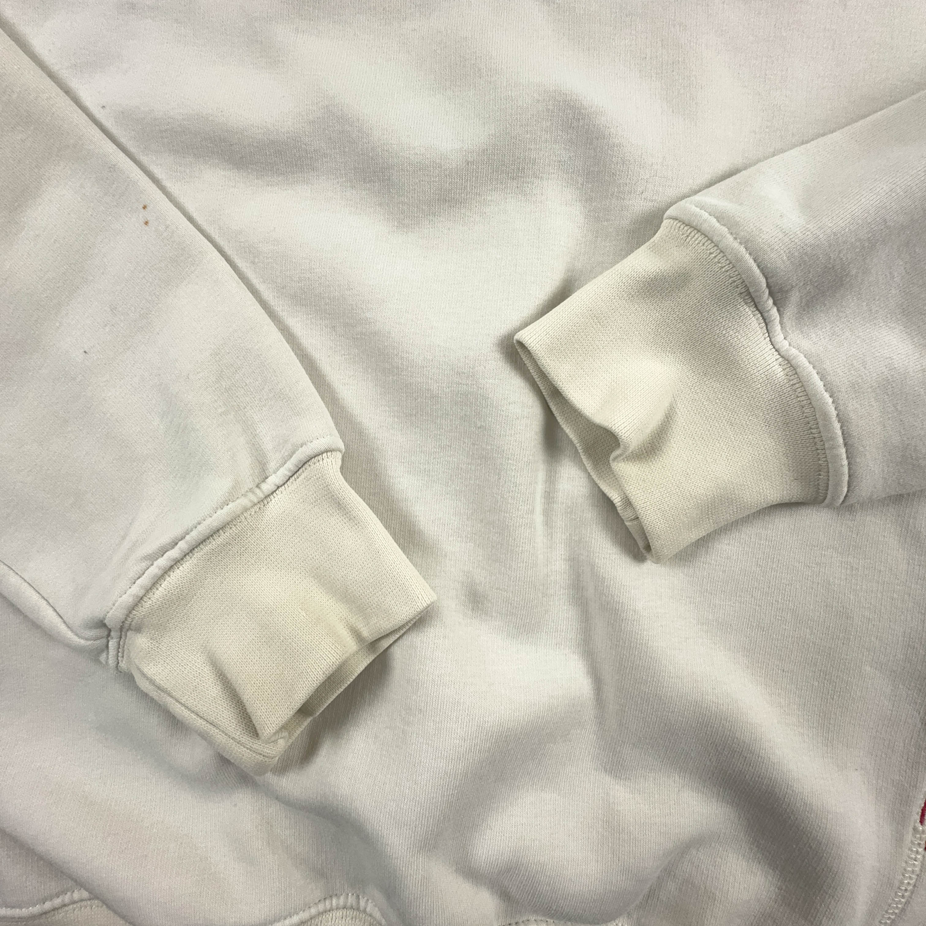 Felpa Puma Vintage bianca a girocollo anni 2000 logo grande - Taglia M uomo