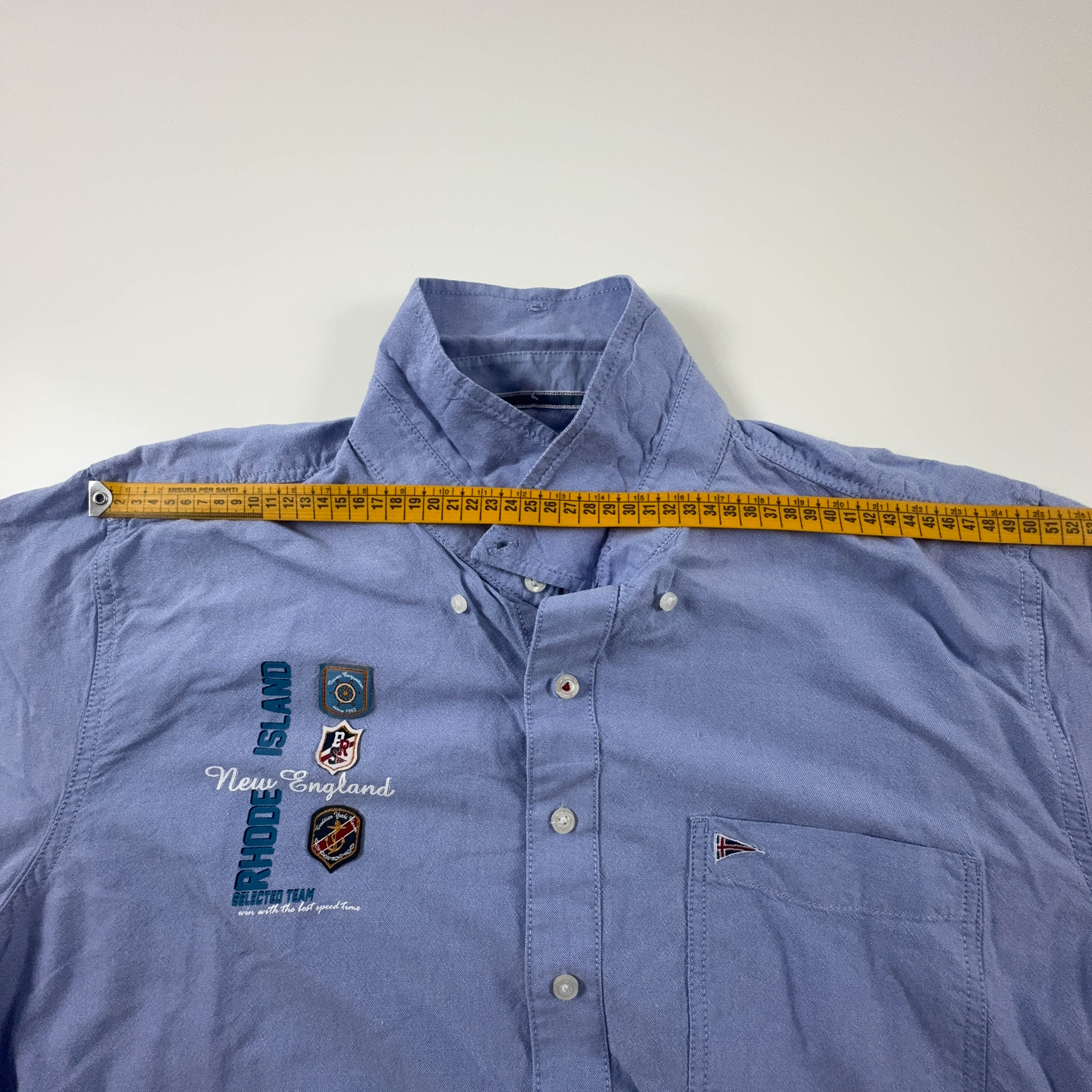 Camicia Paul Smith azzurra a tinta unita in cotone - Taglia XXL uomo
