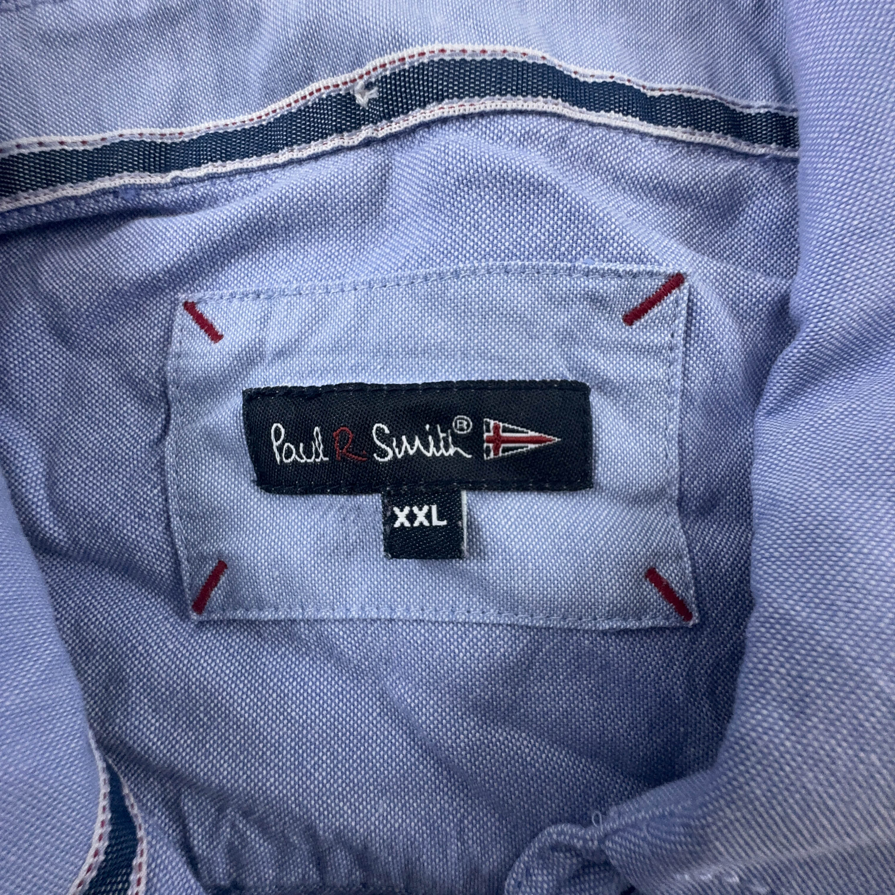 Camicia Paul Smith azzurra a tinta unita in cotone - Taglia XXL uomo