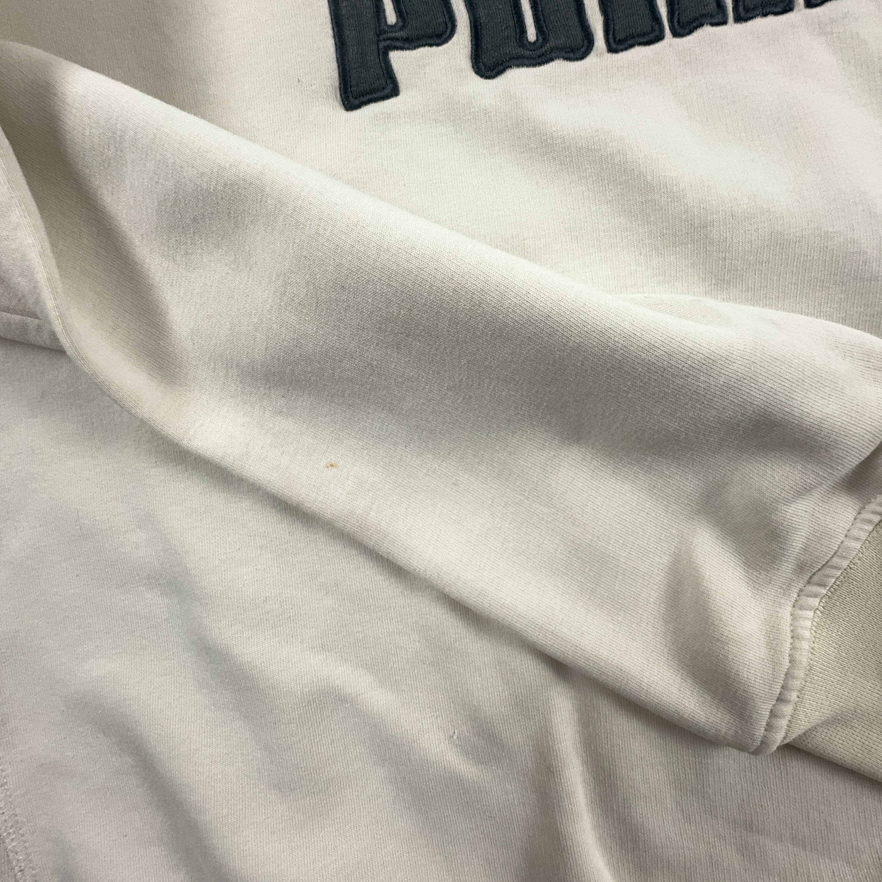 Felpa Puma Vintage bianca a girocollo anni 2000 logo grande - Taglia M uomo