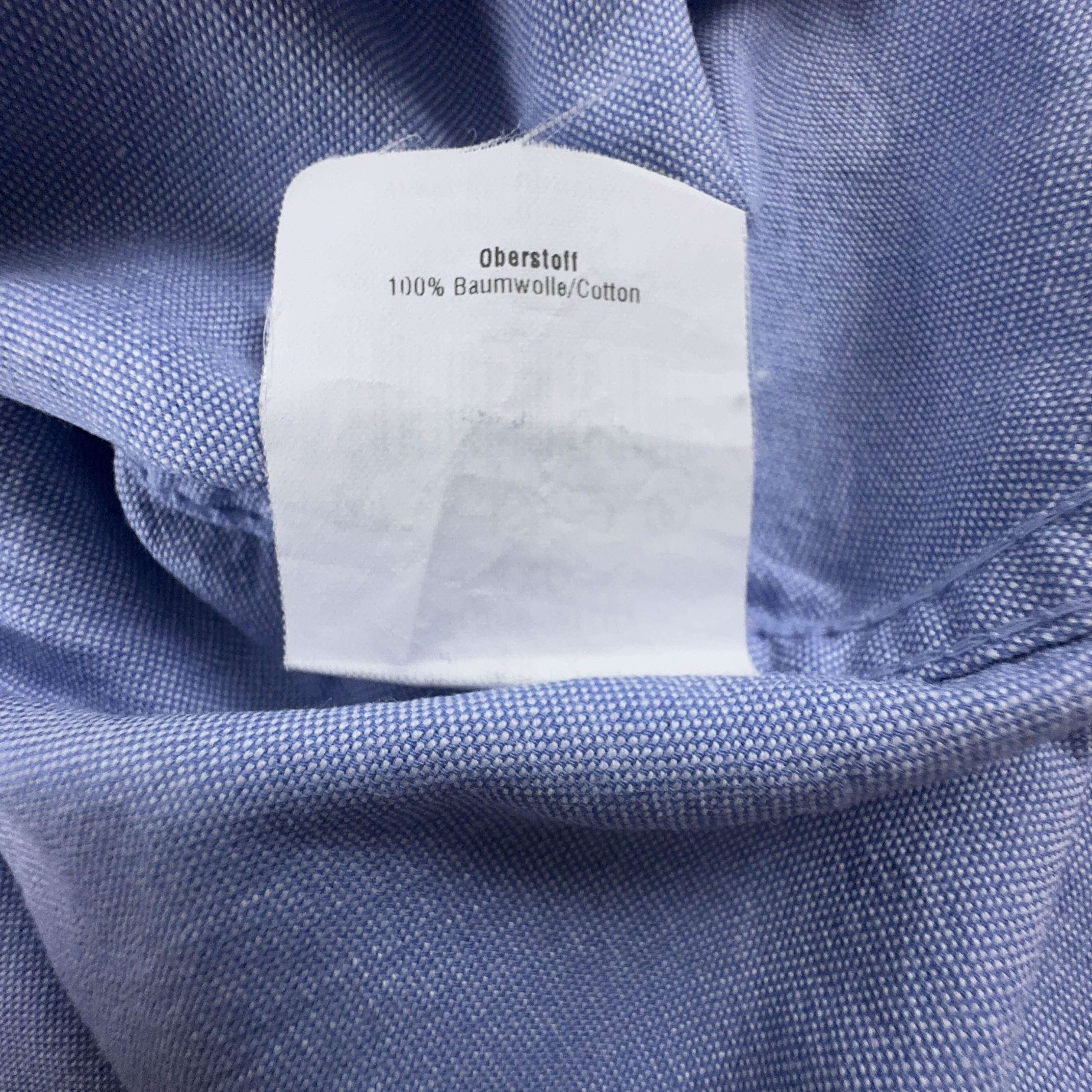 Camicia Paul Smith azzurra a tinta unita in cotone - Taglia XXL uomo