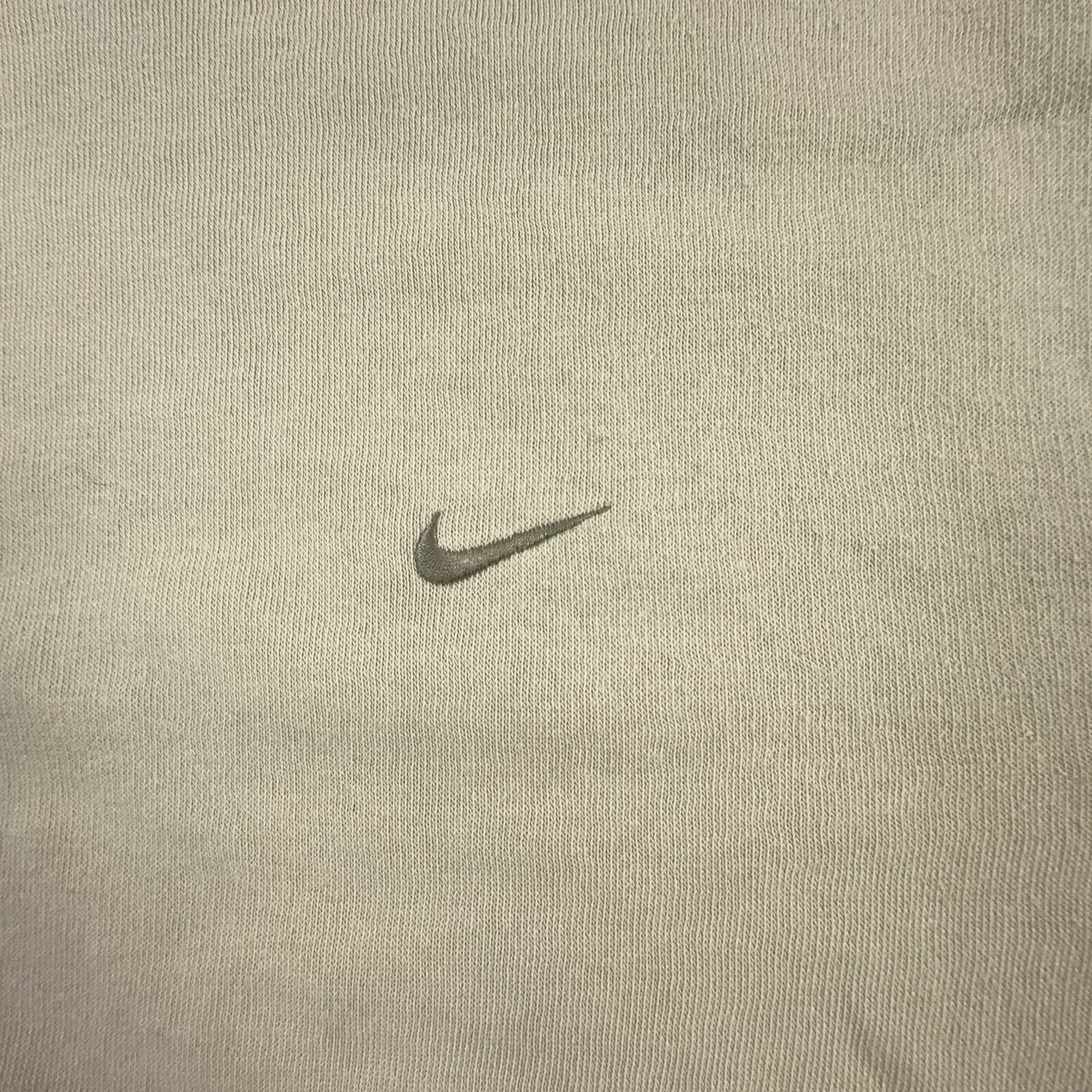 Felpa Nike Vintage panna a girocollo anni 2000 - Taglia L 183 uomo