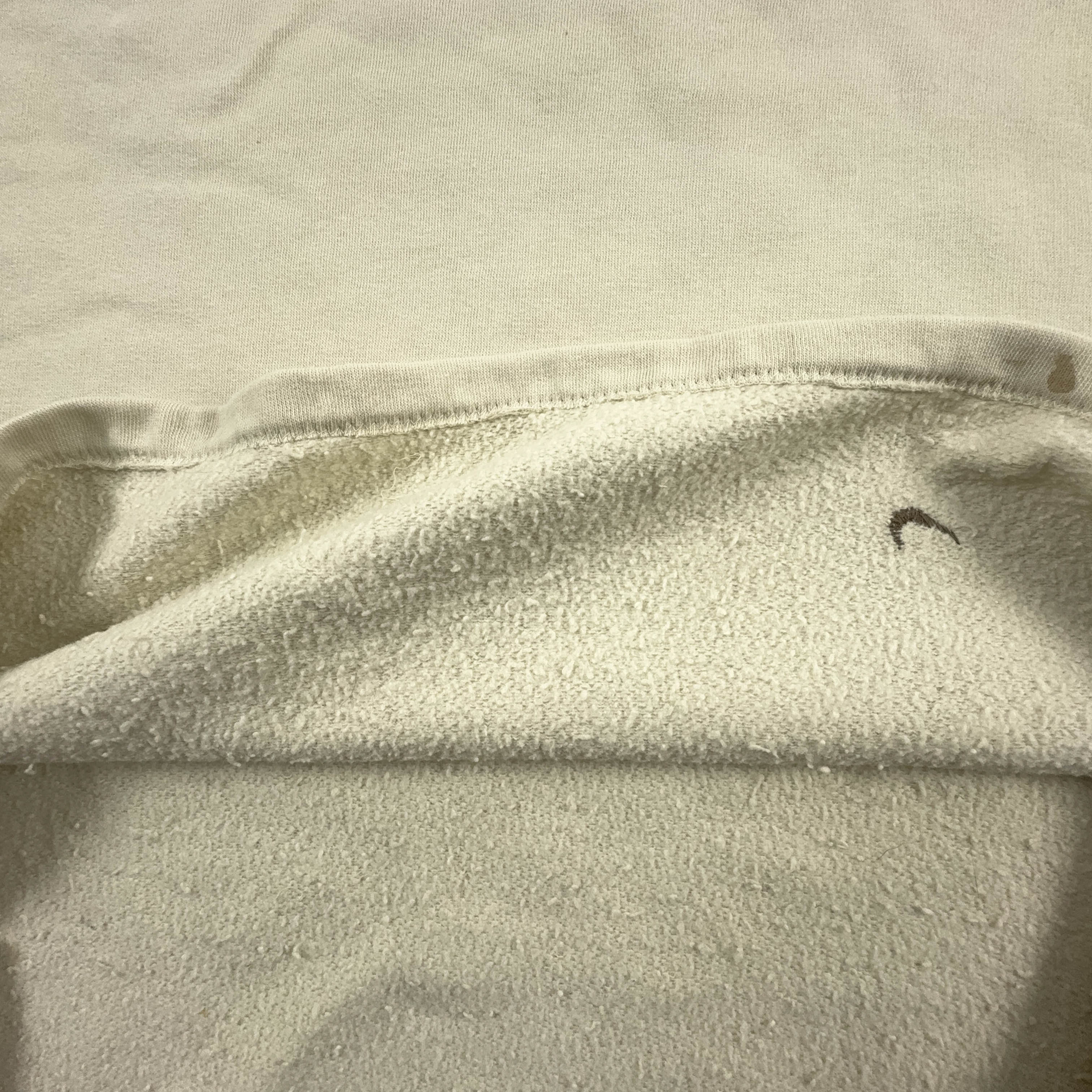 Felpa Nike Vintage panna a girocollo anni 2000 - Taglia L 183 uomo