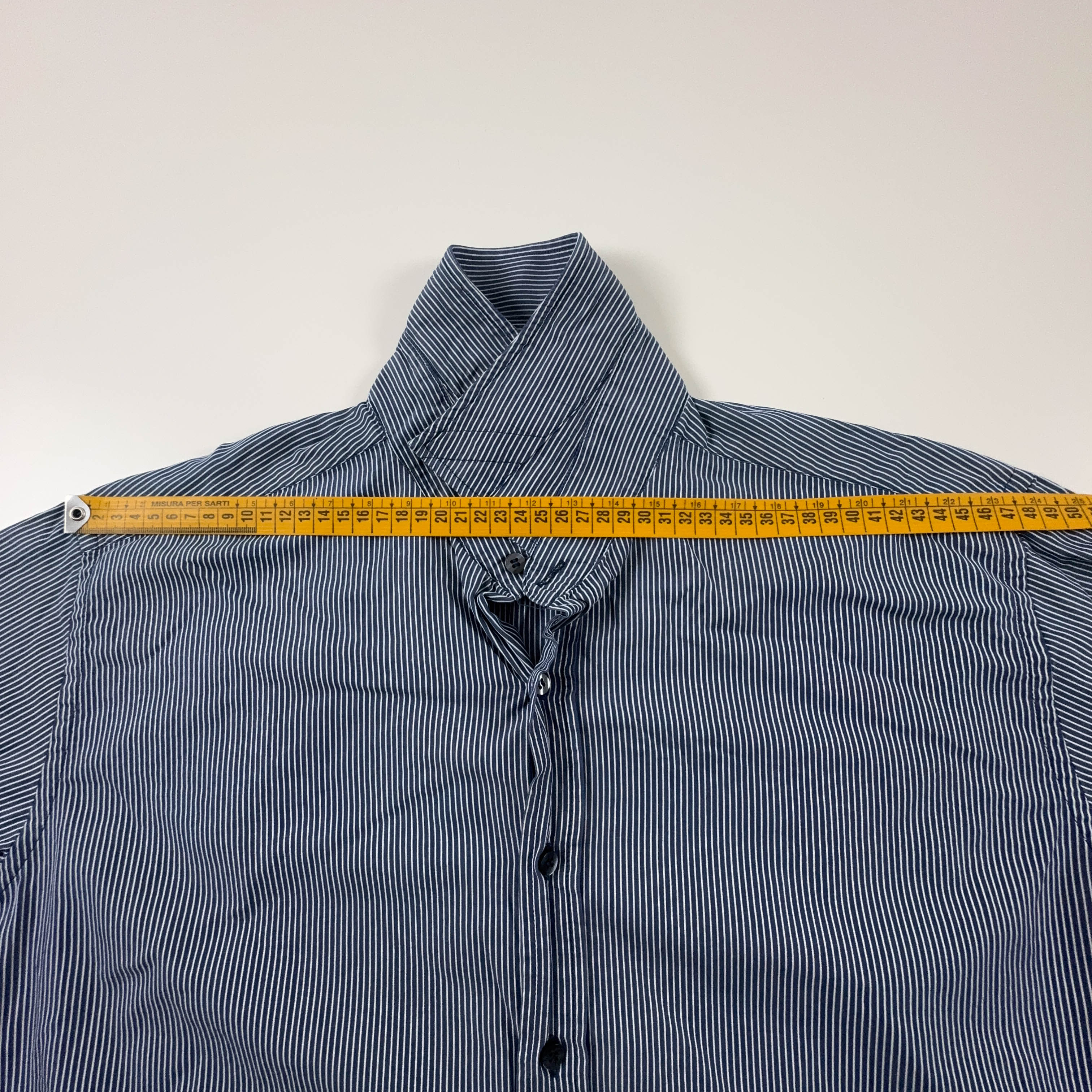Camicia Valentino a righe blu e bianca - Taglia 16 1/2 - 42 uomo