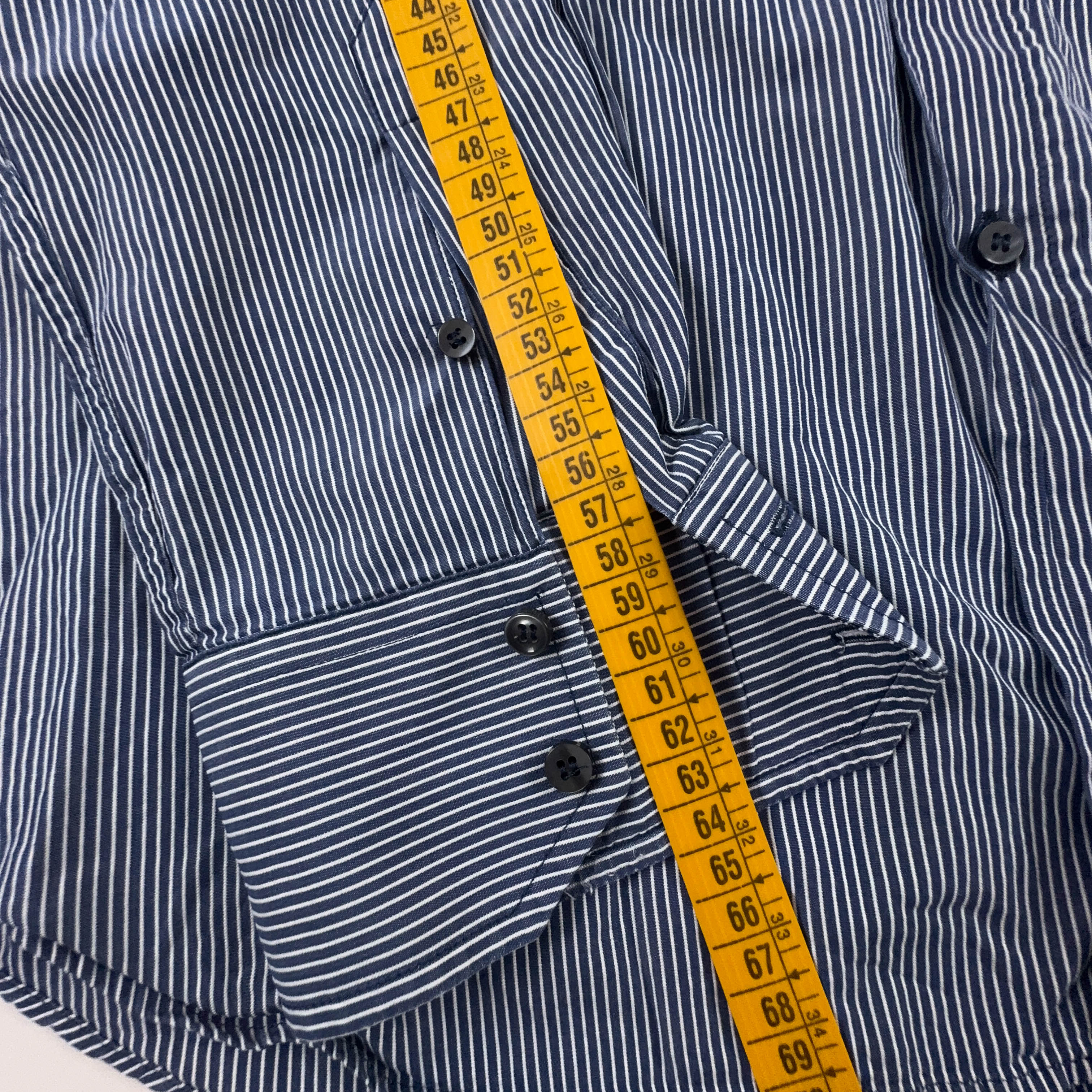 Camicia Valentino a righe blu e bianca - Taglia 16 1/2 - 42 uomo