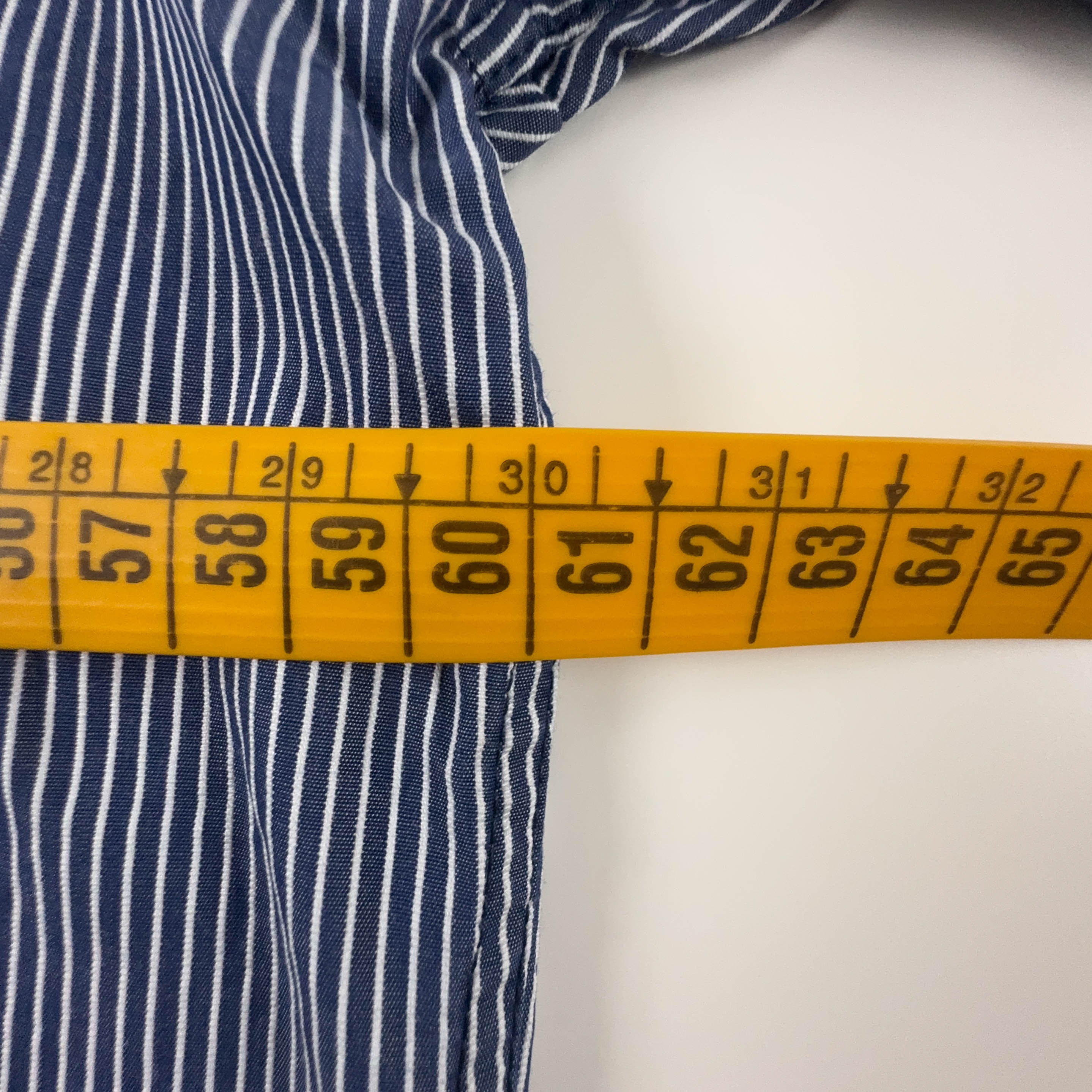 Camicia Valentino a righe blu e bianca - Taglia 16 1/2 - 42 uomo